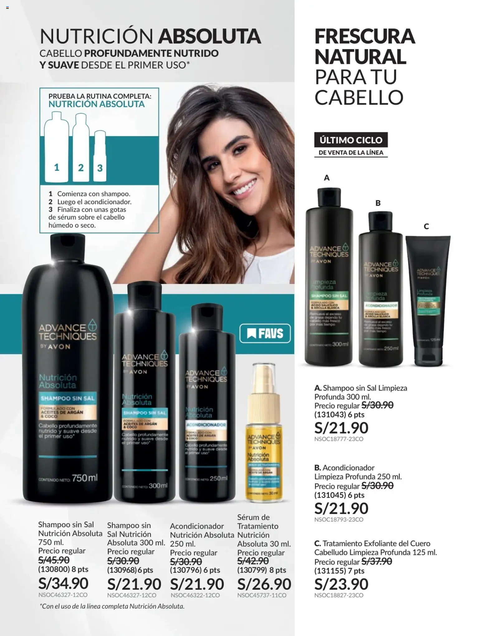 Catálogo Avon válido desde 17.06.2026 | Página: 173 | Productos: Exfoliante, Shampoo, Acondicionador