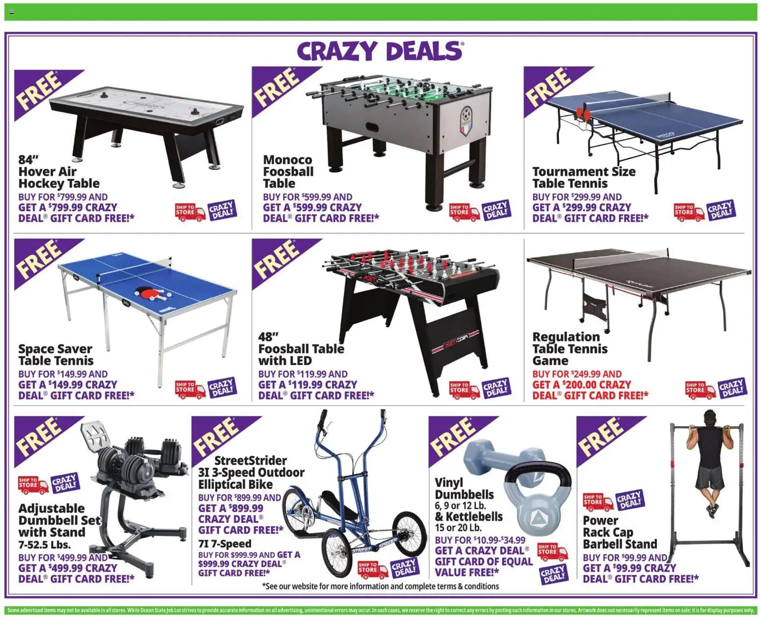 Ocean State Job Lot Weekly Ad - valid from 04.06.2026 | Page: 25 | Products: Table, Cap, Game