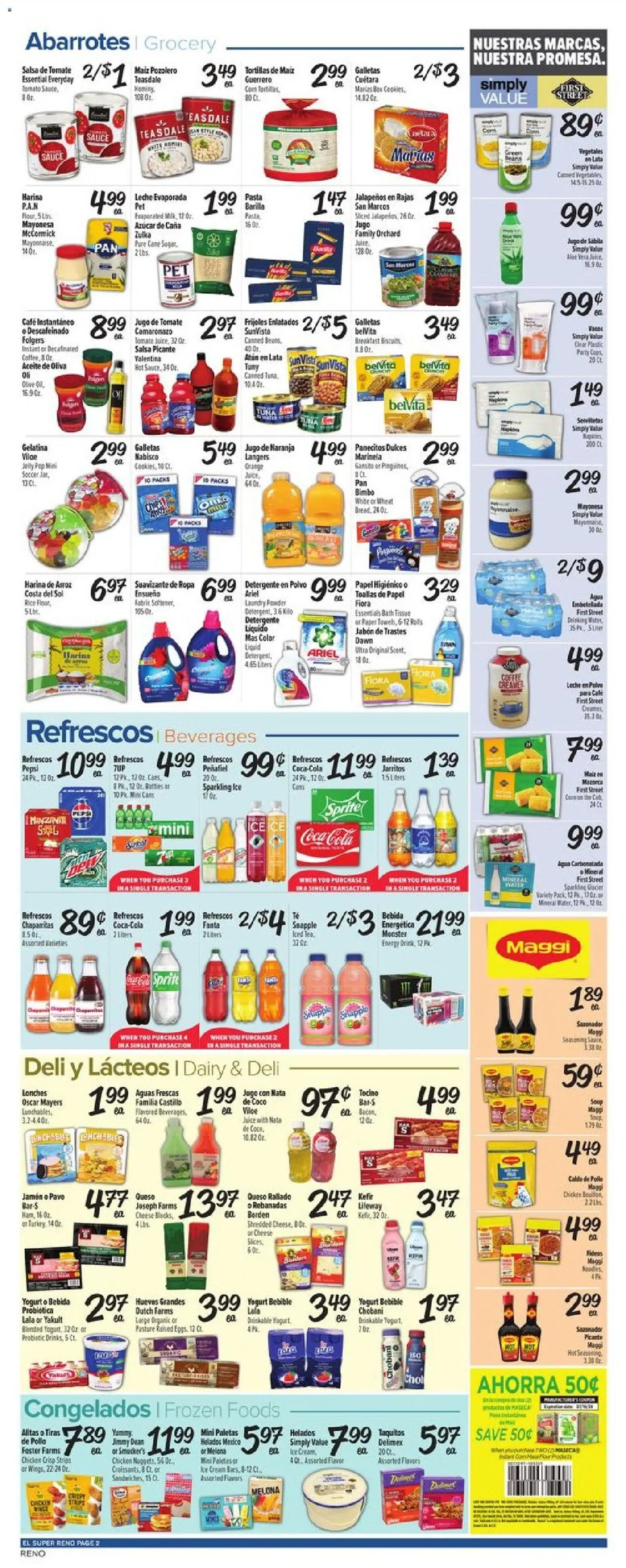 El Super Weekly Ad - NV - valid from 07/08/2026 | Page: 2 | Products: Powder, Oil, Juice, Pasta