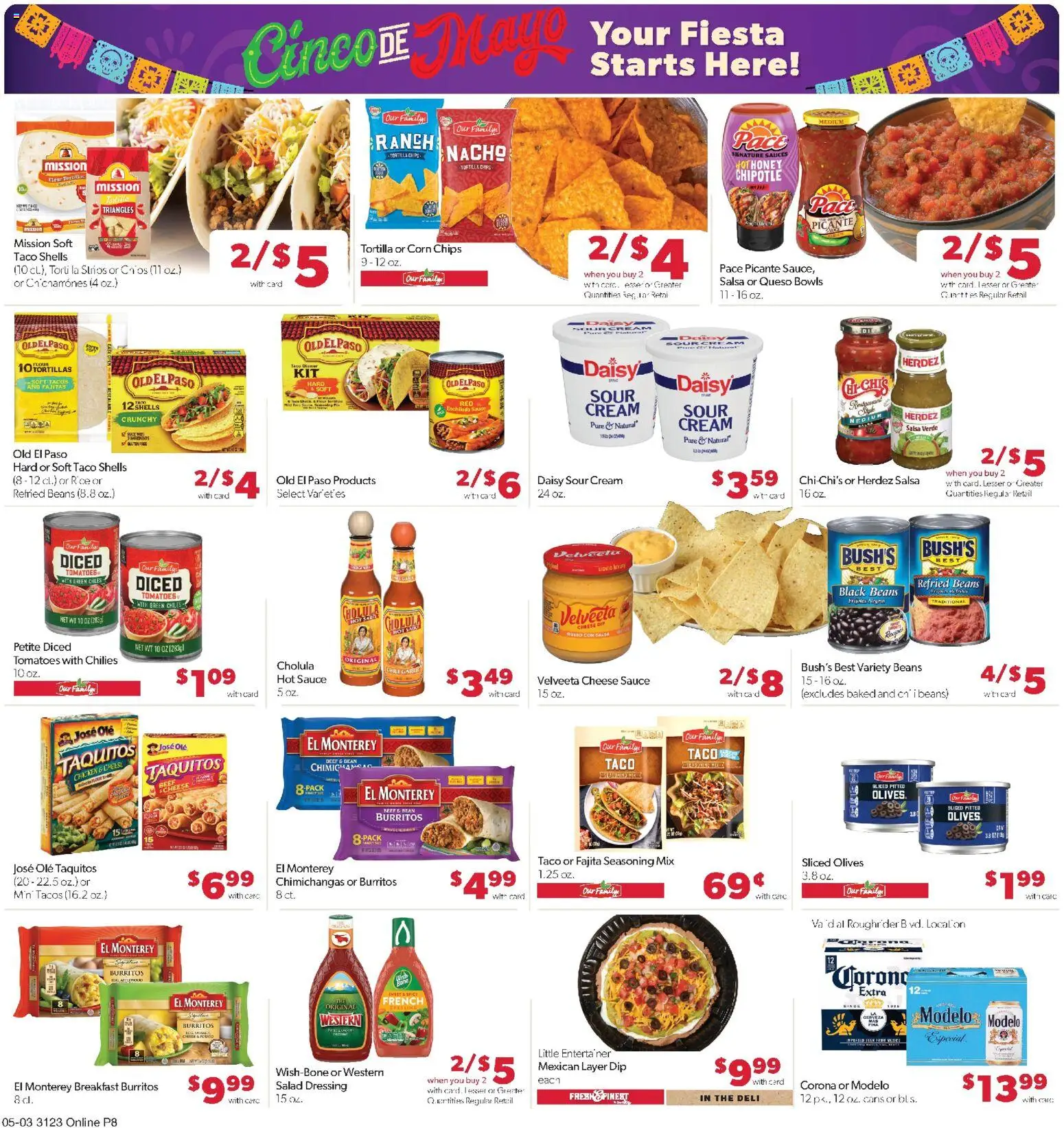Family Fare Weekly Ad - ND - valid from 03.05.2026 | Page: 4 | Products: Cheese, Sour cream, Salad, Garlic