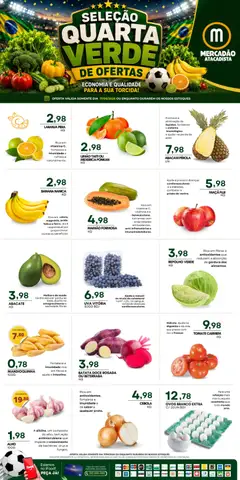 Mercadão Atacadista ofertas Quarta Verde - Pré-Visualização do folheto da loja Mercadão Atacadista, válido de 17.06.2026 | Página: 1