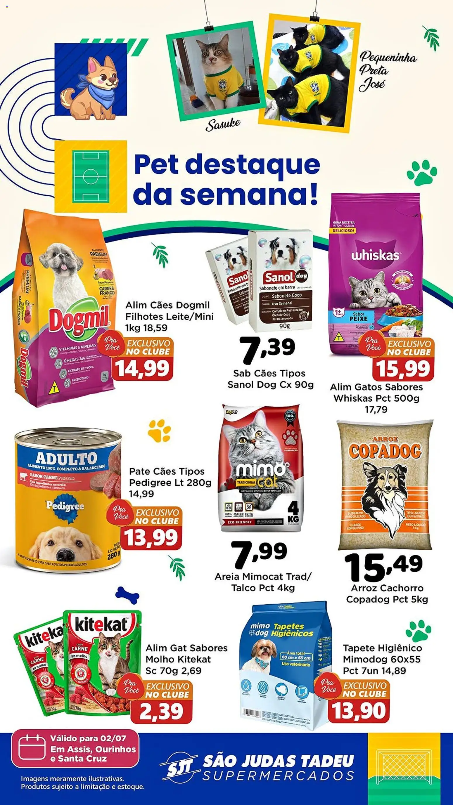 São Judas Tadeu Folheto - válido de 02/07/2026 | Página: 1 | Produtos: Arroz, Peixe, Sabonete, Granulado