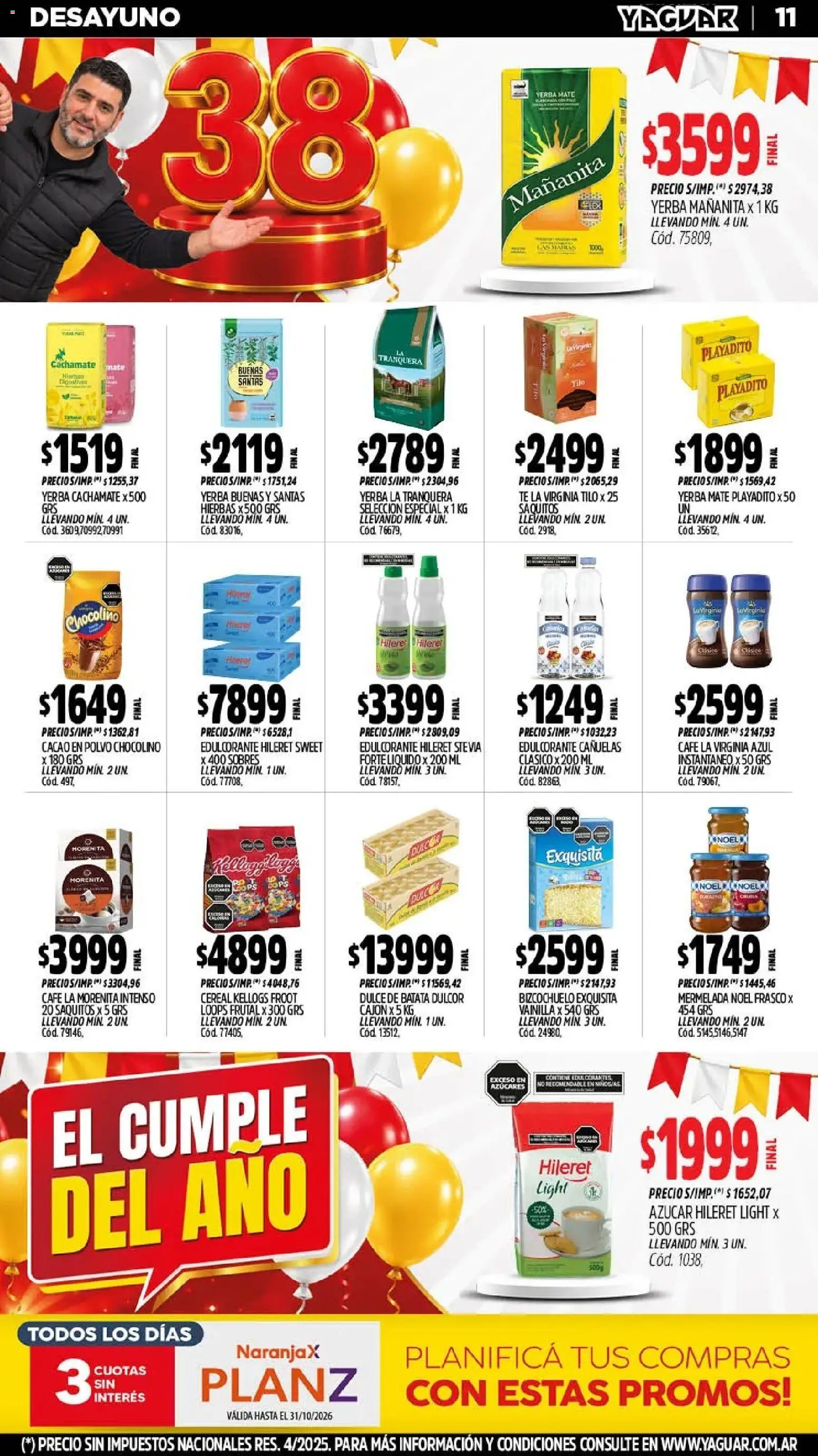 Yaguar - Oferta Semanal General Roca │ válido desde el 26/10/2026 | Página: 12