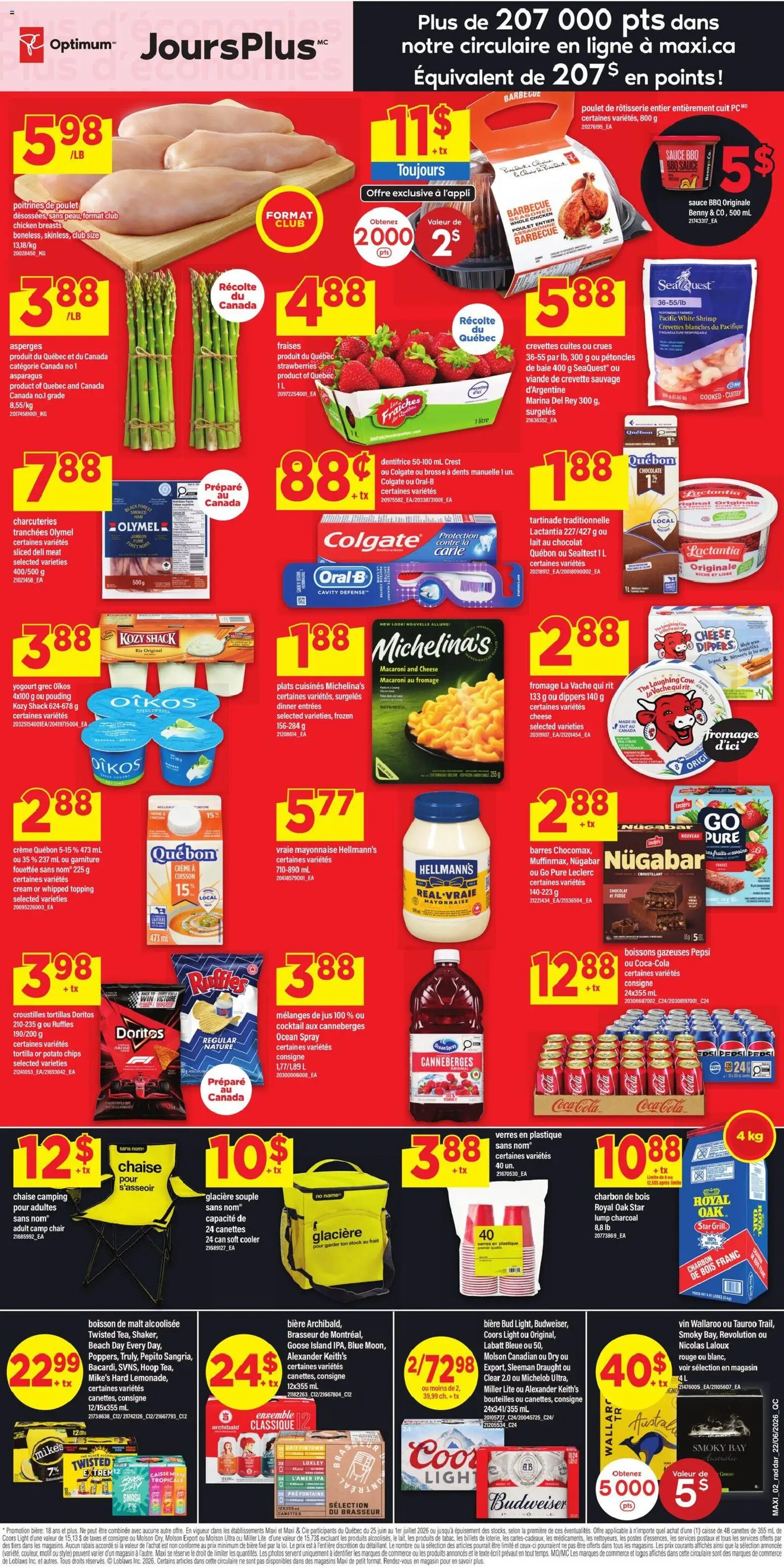 Maxi flyer valid from Jun 25, 2026 | Page: 2 | Products: Cream, PC, Chair, Chicken