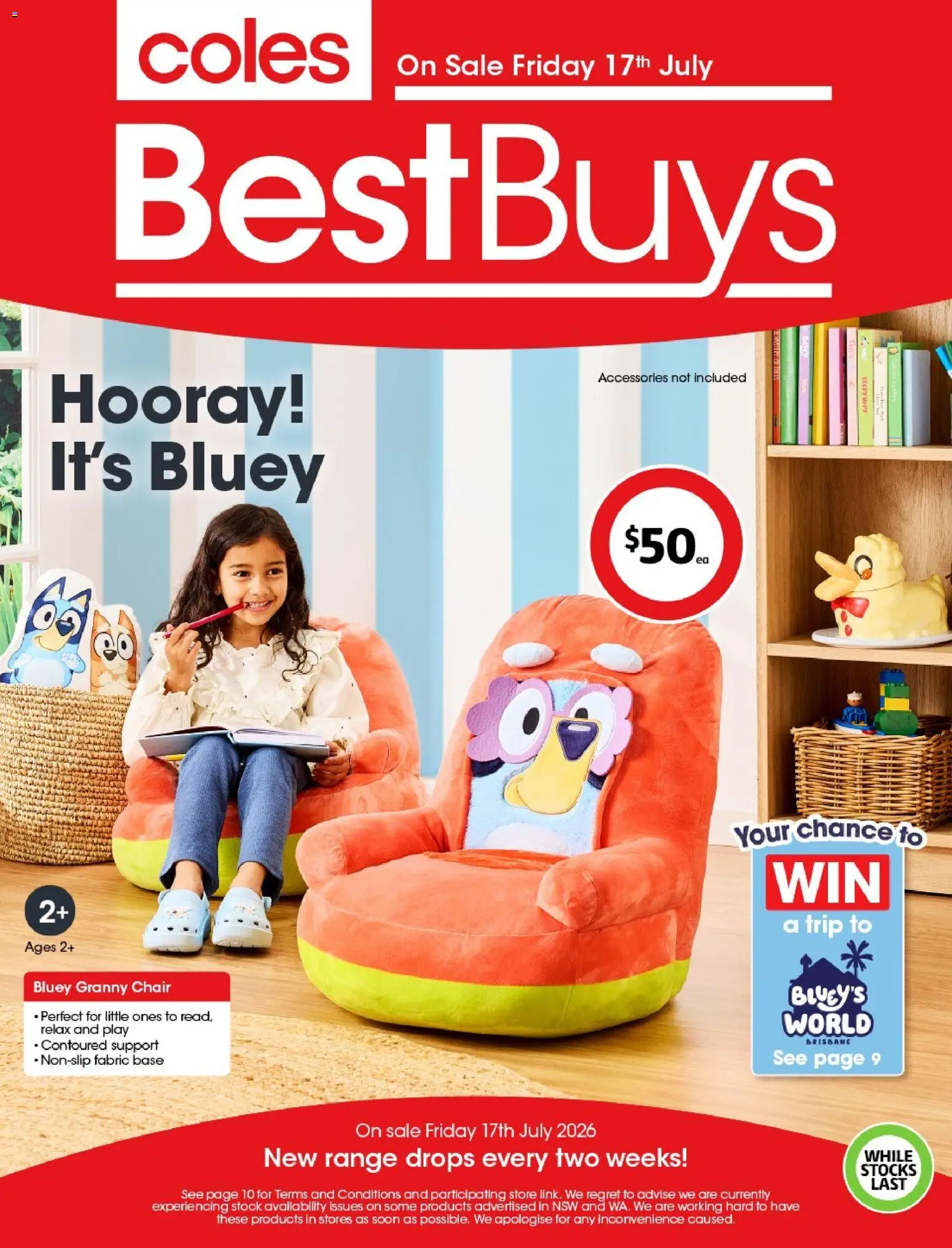 Coles catalogue - valid from 17/07/2026 | Page: 1 | Products: Chair, Accessories
