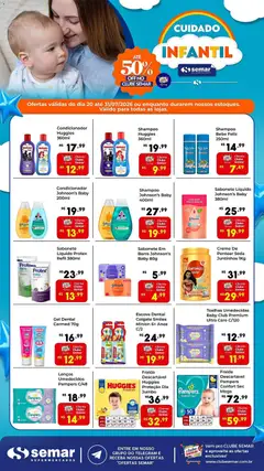 Semar Supermercado ofertas Cuidado Infantil - Pré-Visualização do folheto da loja Semar Supermercado, válido de 20/07/2026