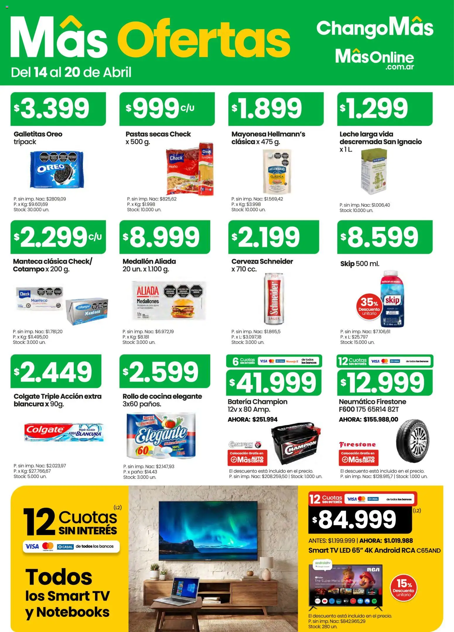Punto Mayorista catálogo │ válido desde el 14.04.2026 | Página: 1 | Productos: Cocina, Galletitas, Batería, Mayonesa