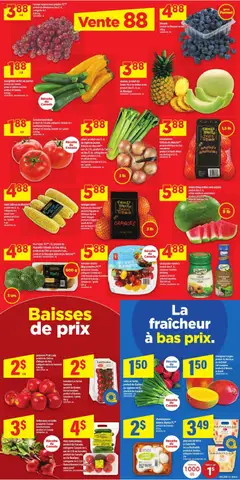 Preview of Maxi weekly flyer / circulaire from shop Maxi valid from Jun 25, 2026 | Page: 4 | Products: Cucumbers, PC, Oranges, Tomatoes