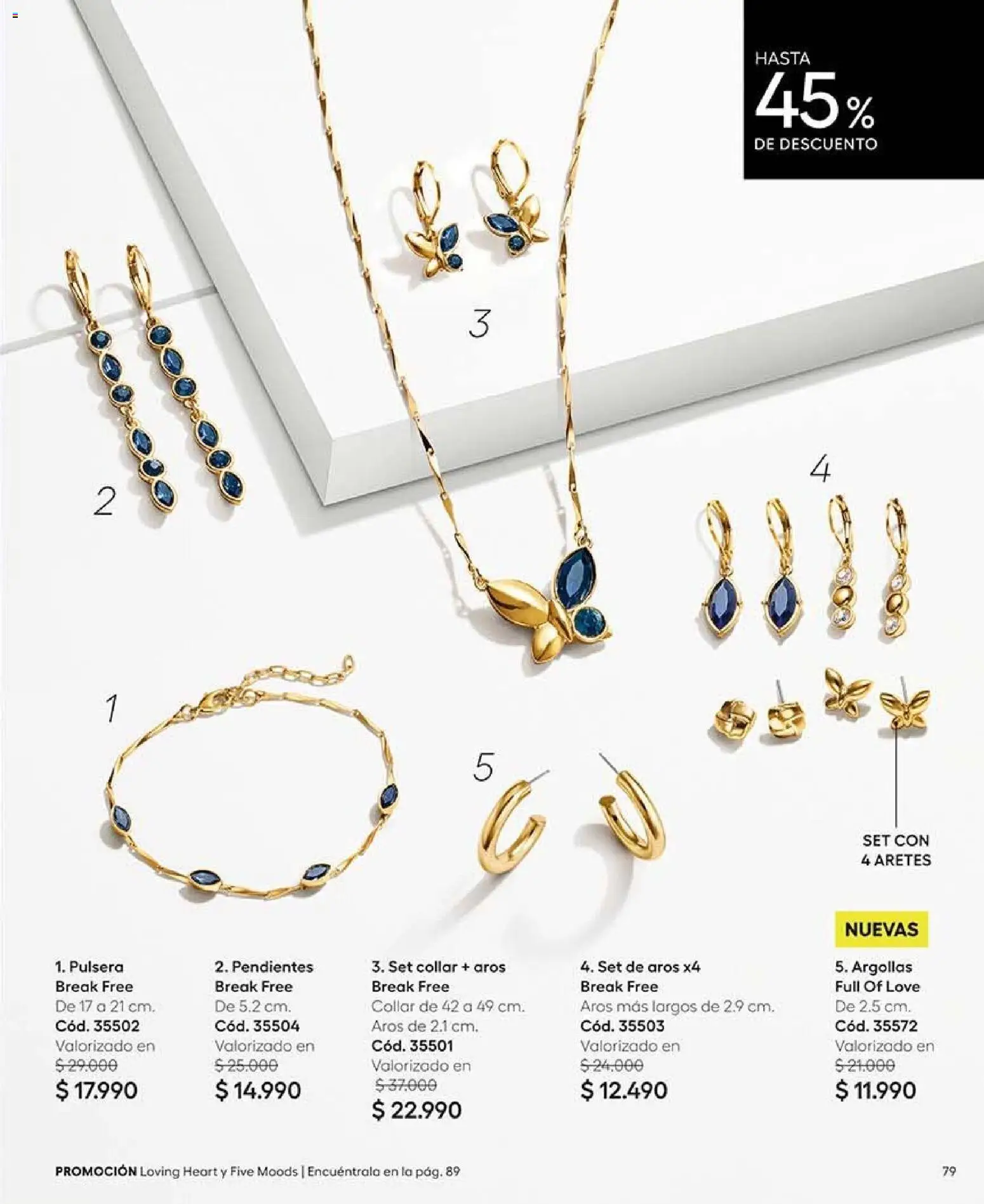Catálogo Ésika Campaña 16 │ válido desde el 28.09.2026 | Página: 83 | Productos: Pulsera, Collar, Aros