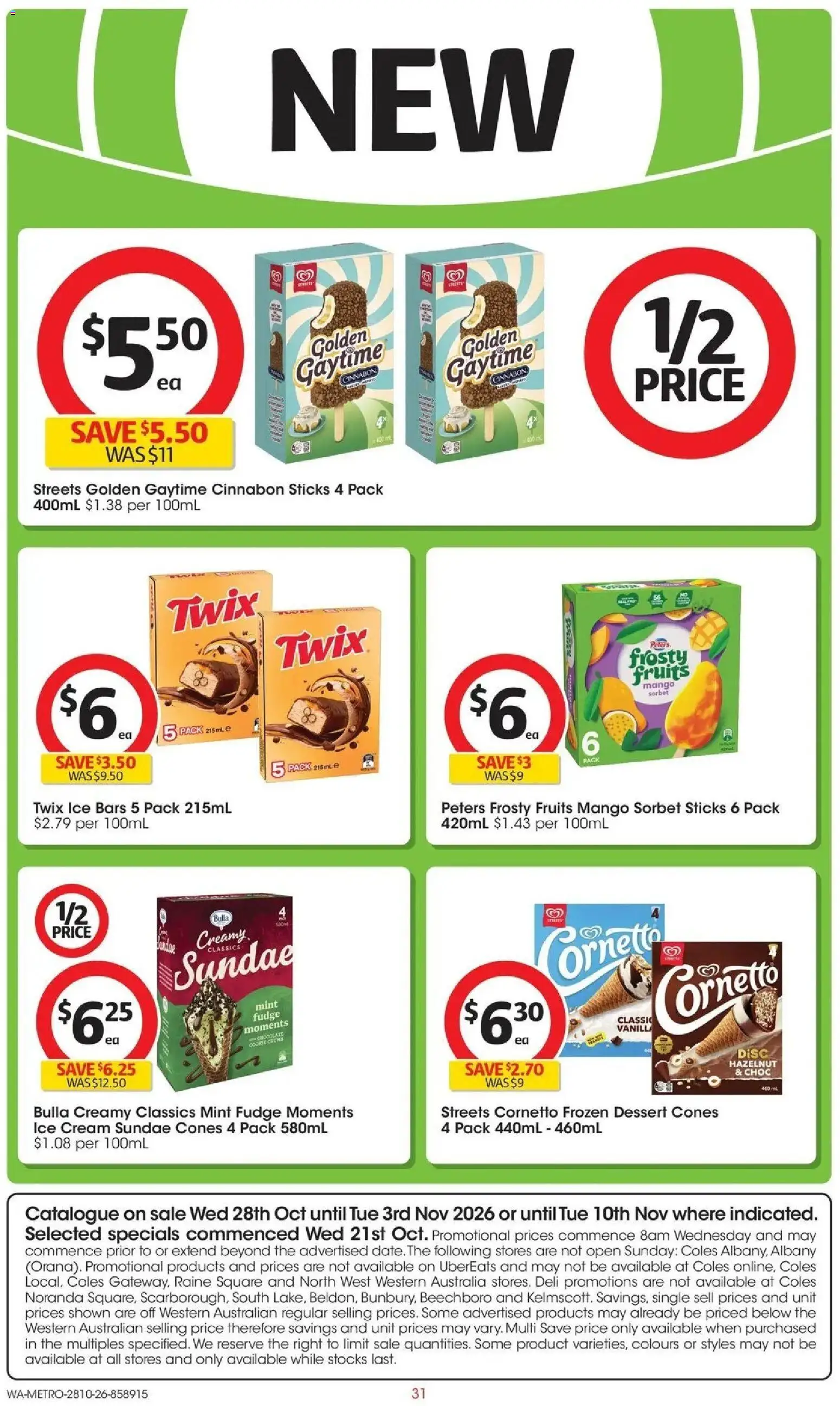 ﻿Coles catalogue valid from 28/10/2026 > Online Australia | Page: 31