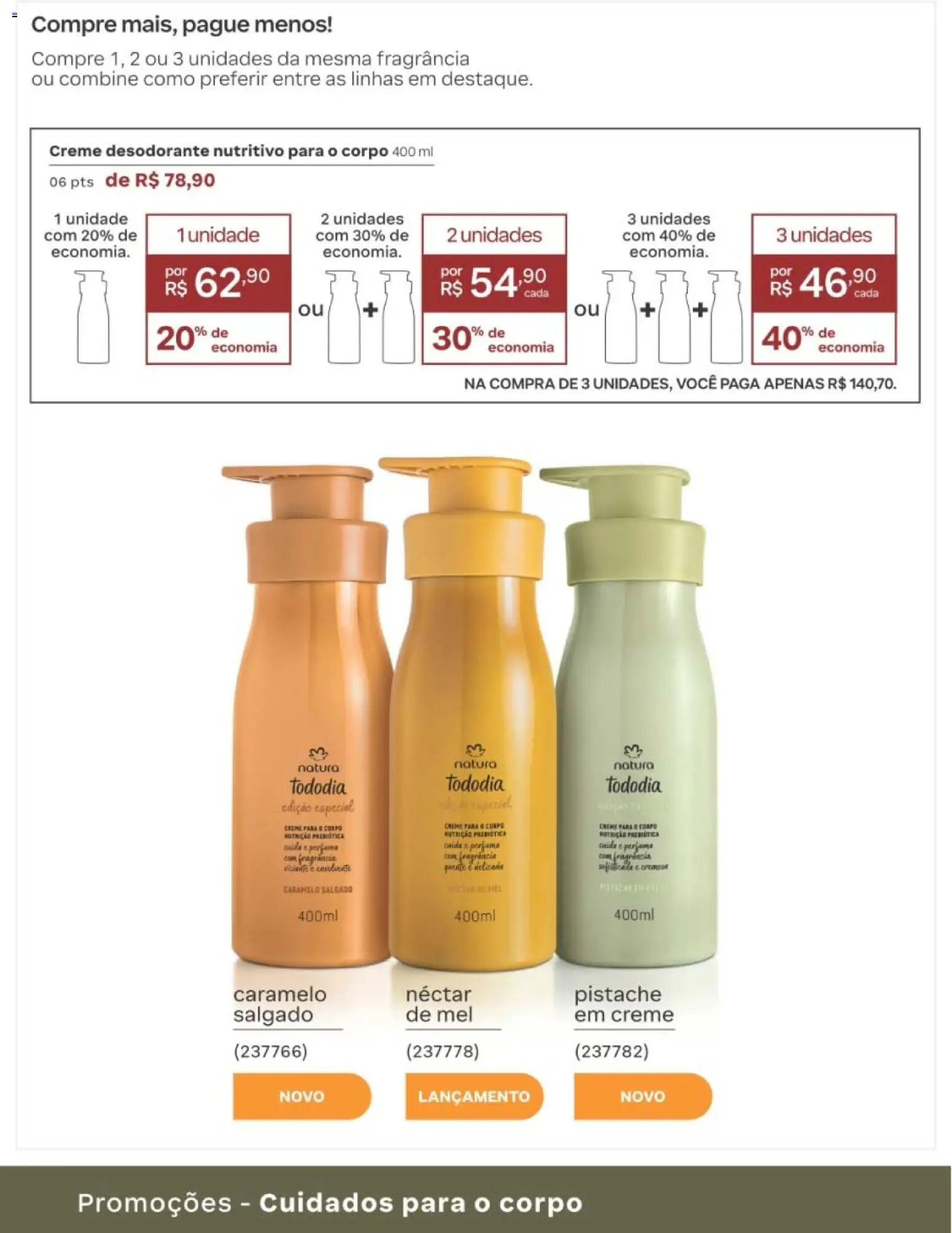 Natura Folheto - válido de 10/08/2026 | Página: 212 | Produtos: Pistache, Fragrância, Desodorante, Creme