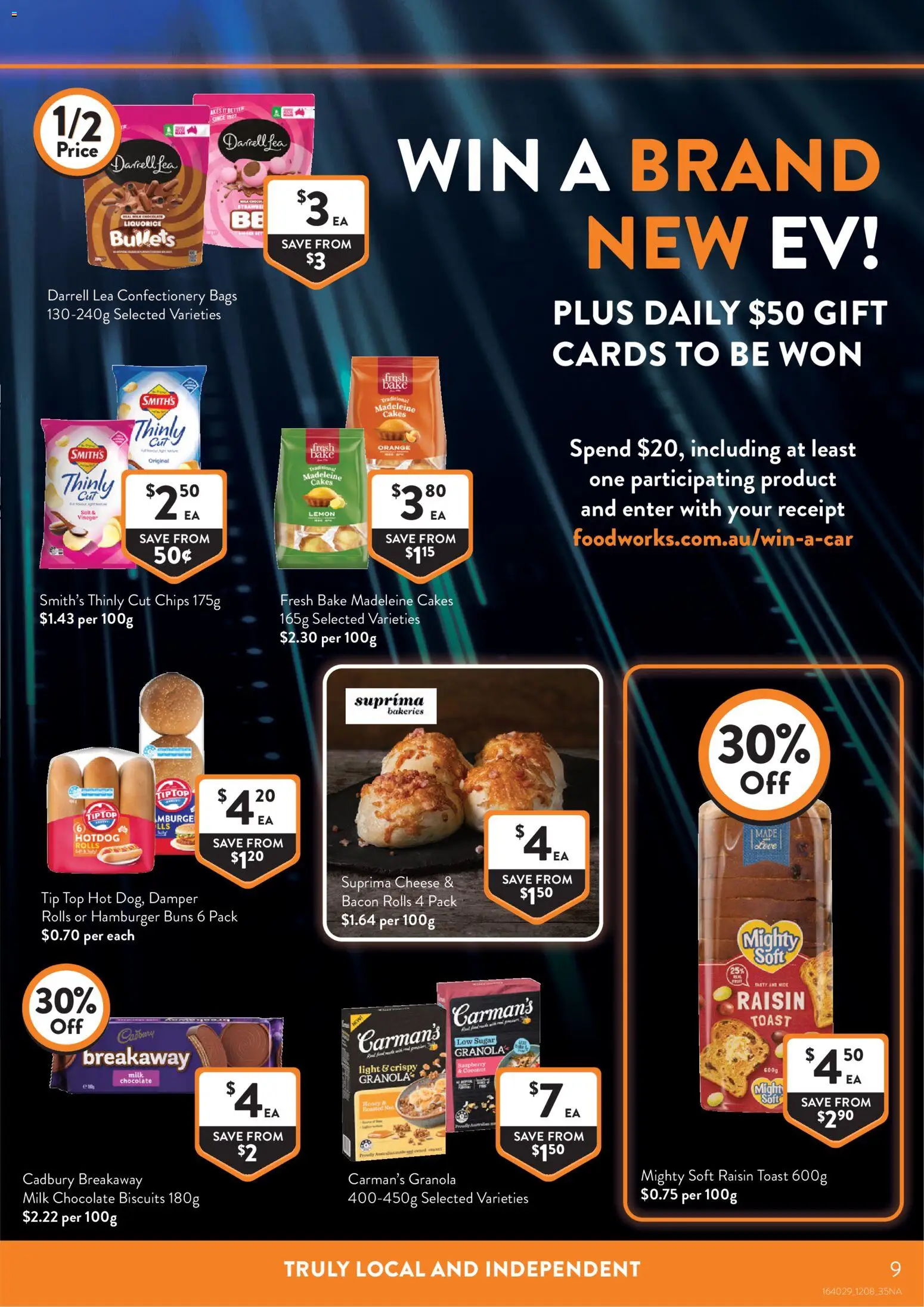 Foodworks catalogue - valid from 12/08/2026 | Page: 9 | Products: Milk, Sugar, Toast, Coconut