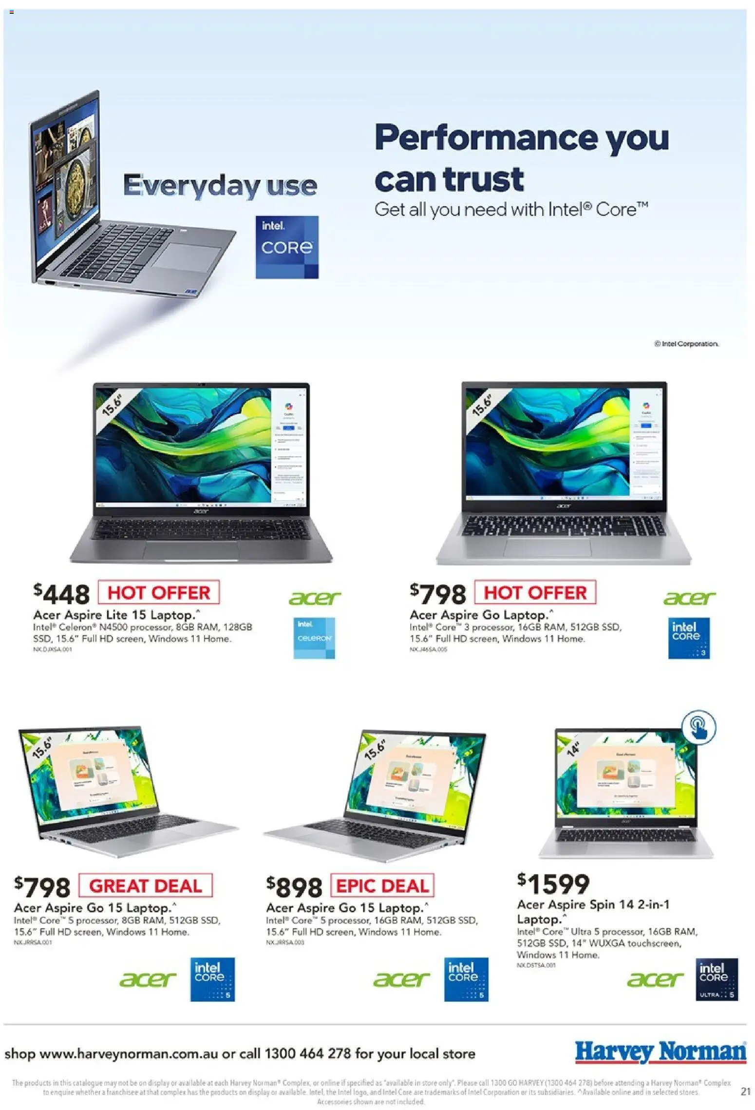Harvey Norman catalogue - valid from 18/08/2026 | Page: 21 | Products: Accessories, Laptop