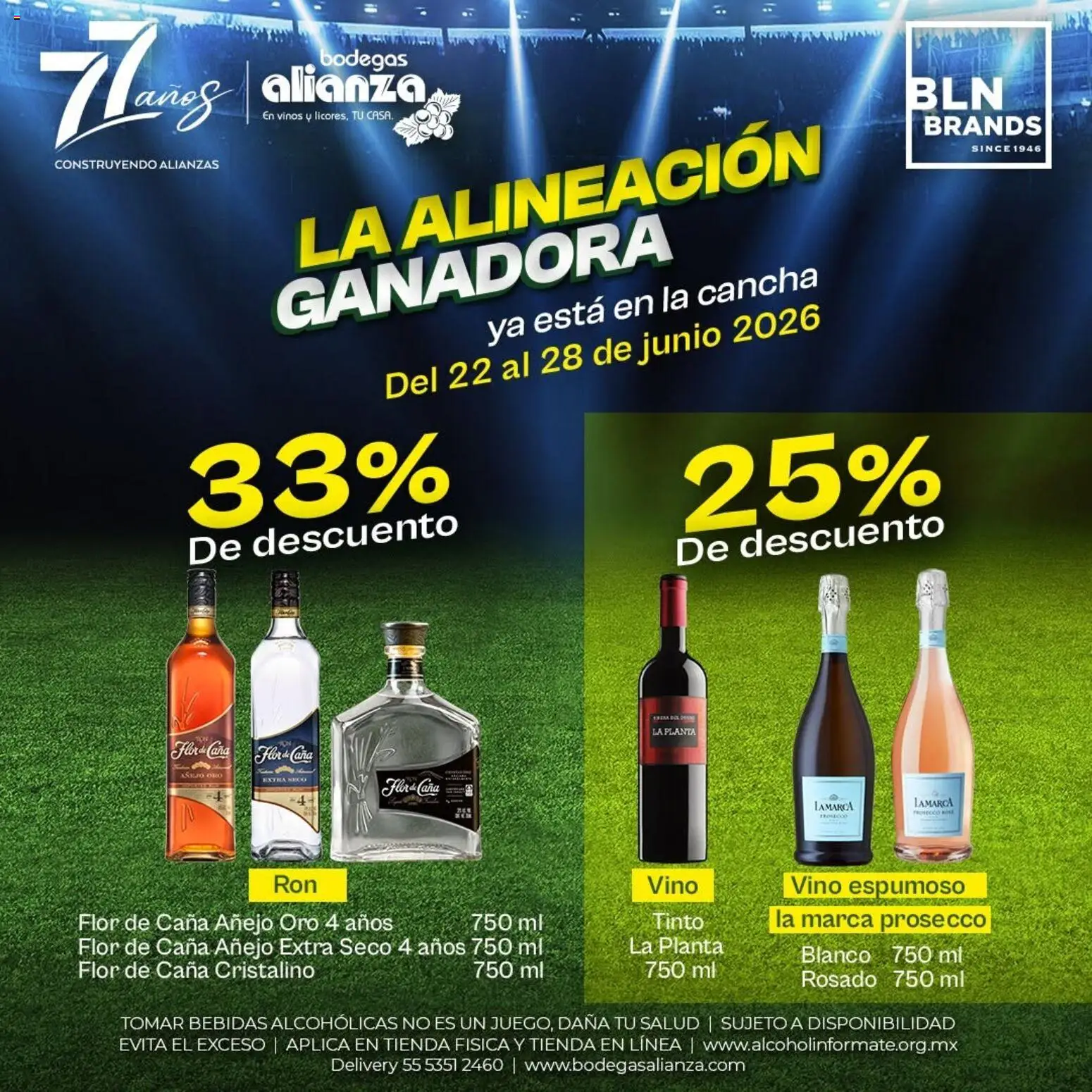 Nuevas ofertas de Bodegas Alianza válidas en toda la República Mexicana desde el 22/06/2026. ¡Encuentra las mejores ofertas en Bodegas Alianza catálogo La alineación ganadora! | Página: 3 | Productos: Planta, Vino