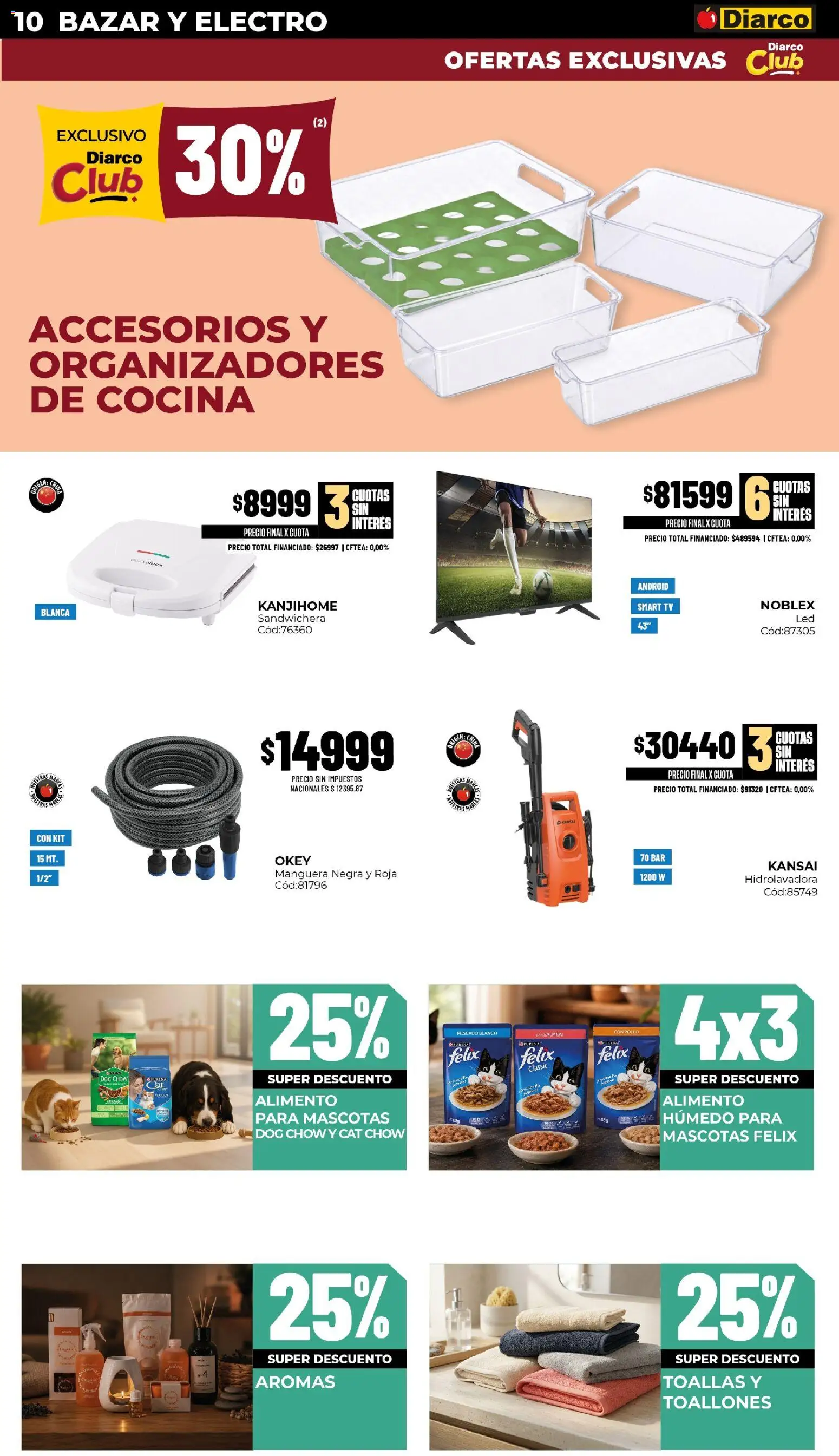 Diarco - Ofertas en Sur (Pueblo) │ válido desde el 14/09/2026 | Página: 10 | Productos: Cocina, Salmón, Sandwichera, Pescado