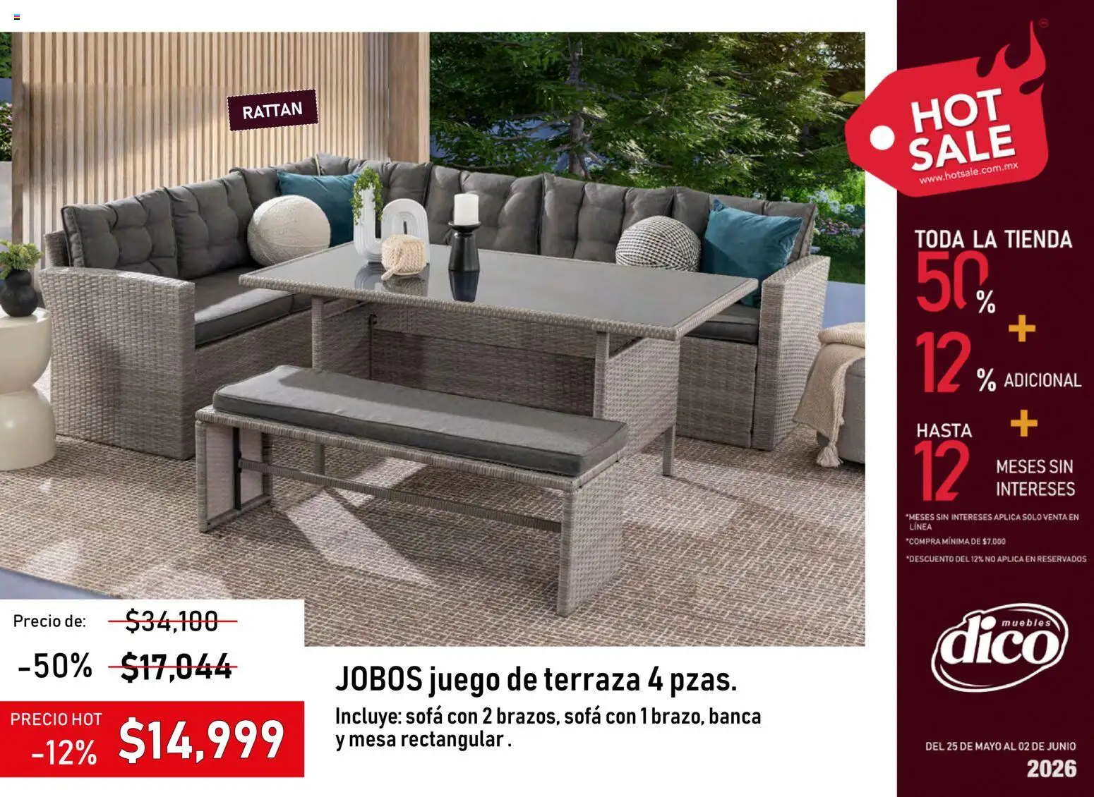 Nuevas ofertas de Muebles Dico válidas en toda la República Mexicana desde el 25.05.2026. ¡Encuentra las mejores ofertas en Muebles Dico - Hot Sale 2026 | Pacifico! | Página: 24