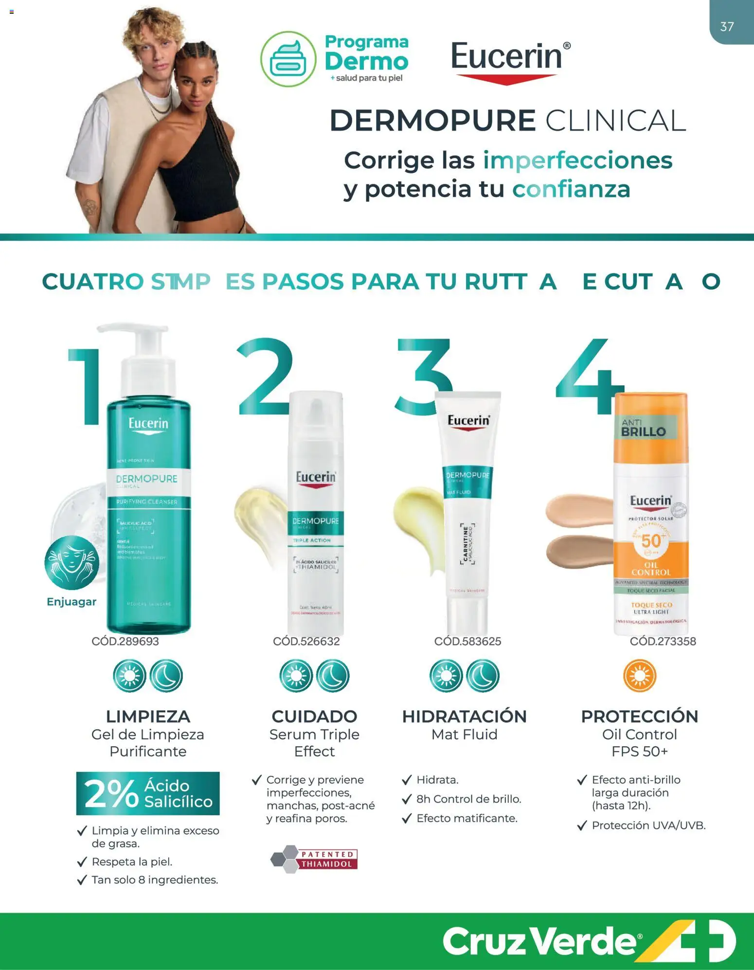 Cruz Verde - Dermocosmética │ válido desde el 31.08.2026 | Página: 37 | Productos: Brillo, Protector solar, Serum