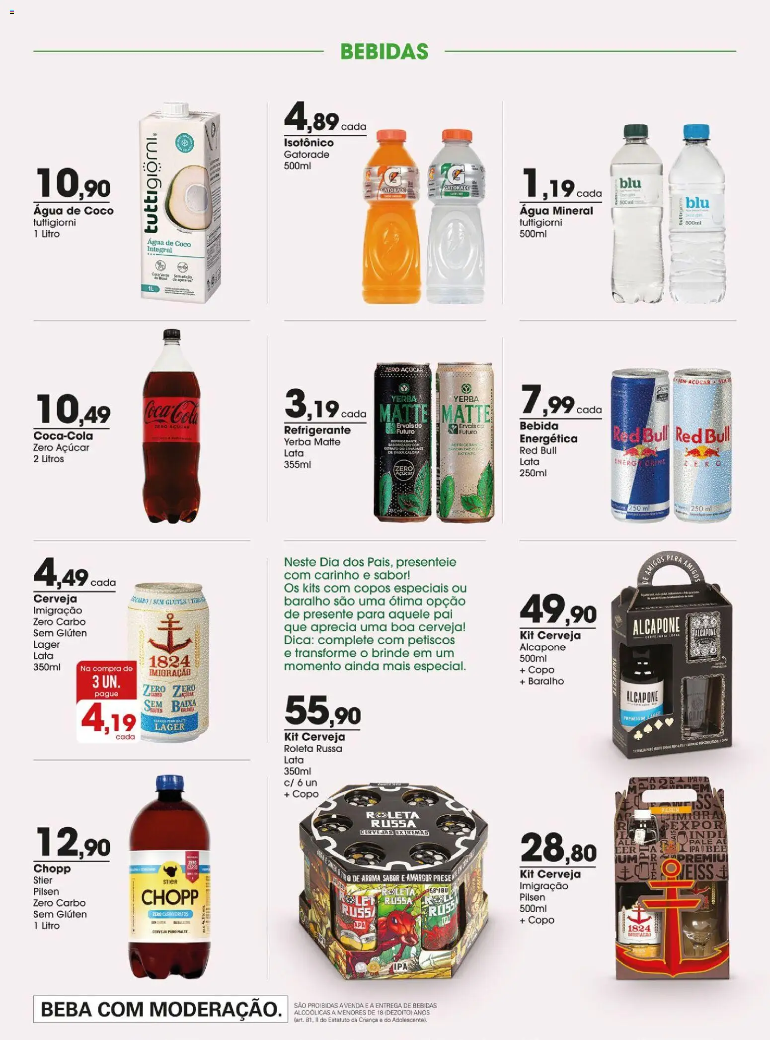 Zaffari Folheto - válido de 28/07/2026 | Página: 15 | Produtos: Gatorade, Bebida, Água mineral, Copos