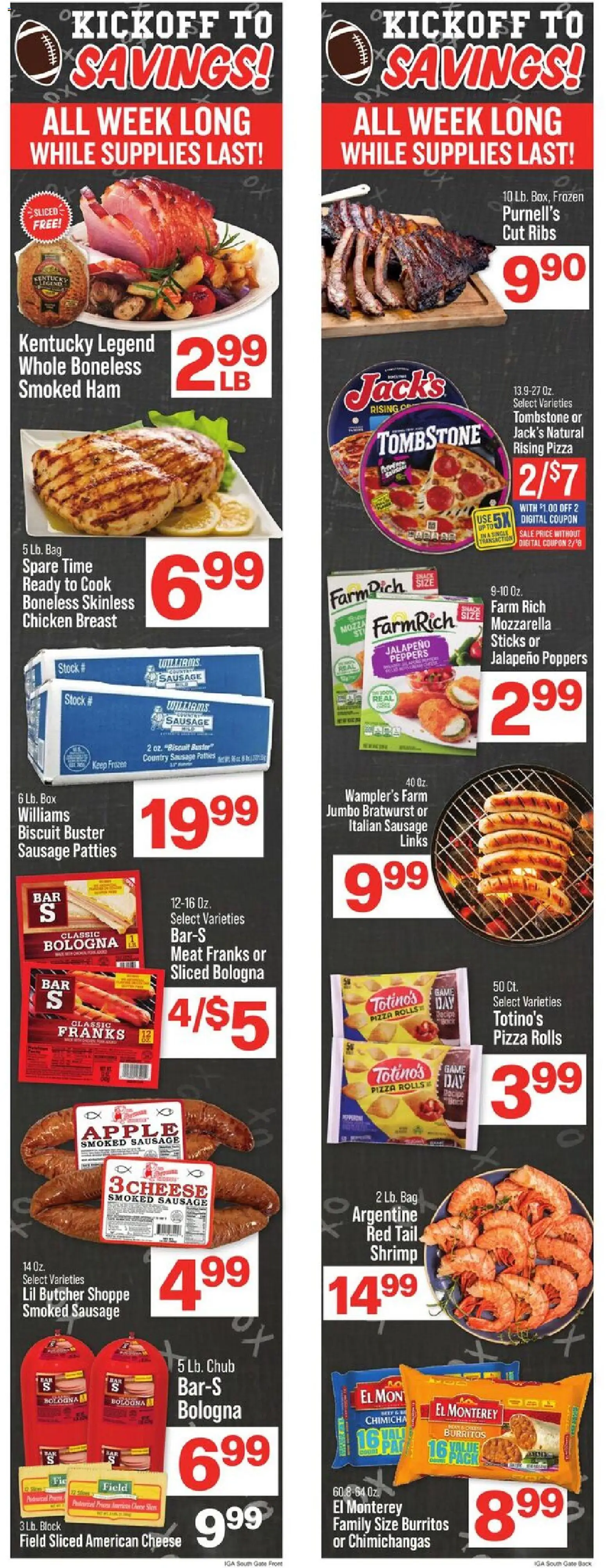 IGA Weekly Ad - valid from 09/16/2026 | Page: 2 | Products: Shrimp, Meat, Cheese, Ham