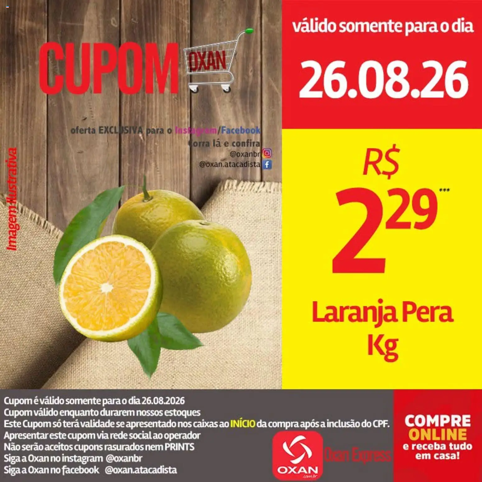 Oxan Atacadista Folheto - válido de 26/08/2026 | Página: 23 | Produtos: Pera