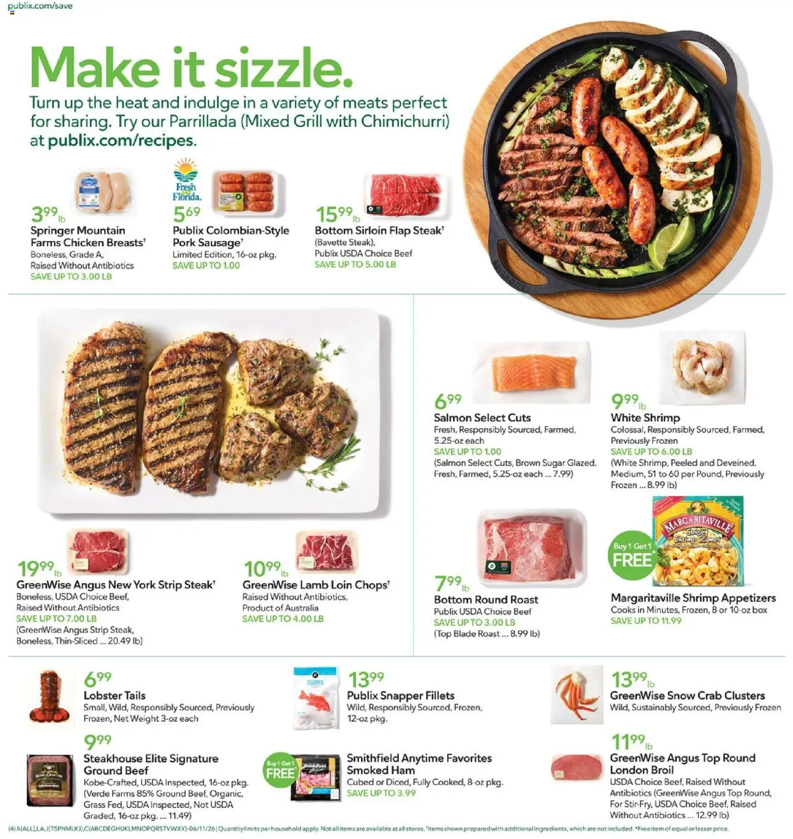Publix Weekly Ad - valid from 10.06.2026 | Page: 4 | Products: Box, Ham, Pork, Grill
