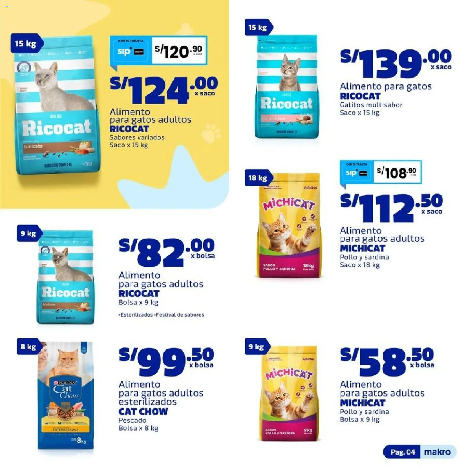 Catálogo Makro válido desde 02/07/2026 | Página: 4 | Productos: Pescado, Saco, Bolsa