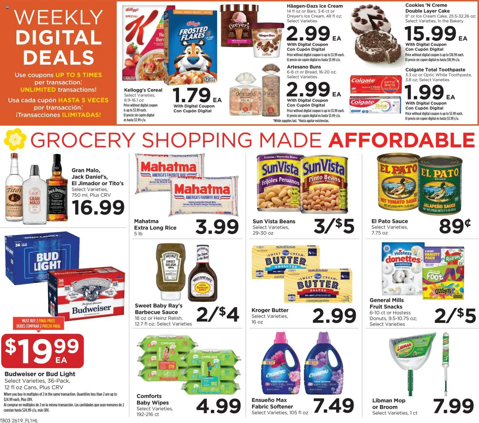Food 4 Less Weekly Ad - valid from 10.06.2026 | Page: 4 | Products: Bakery, Coffee, Rice, UPS