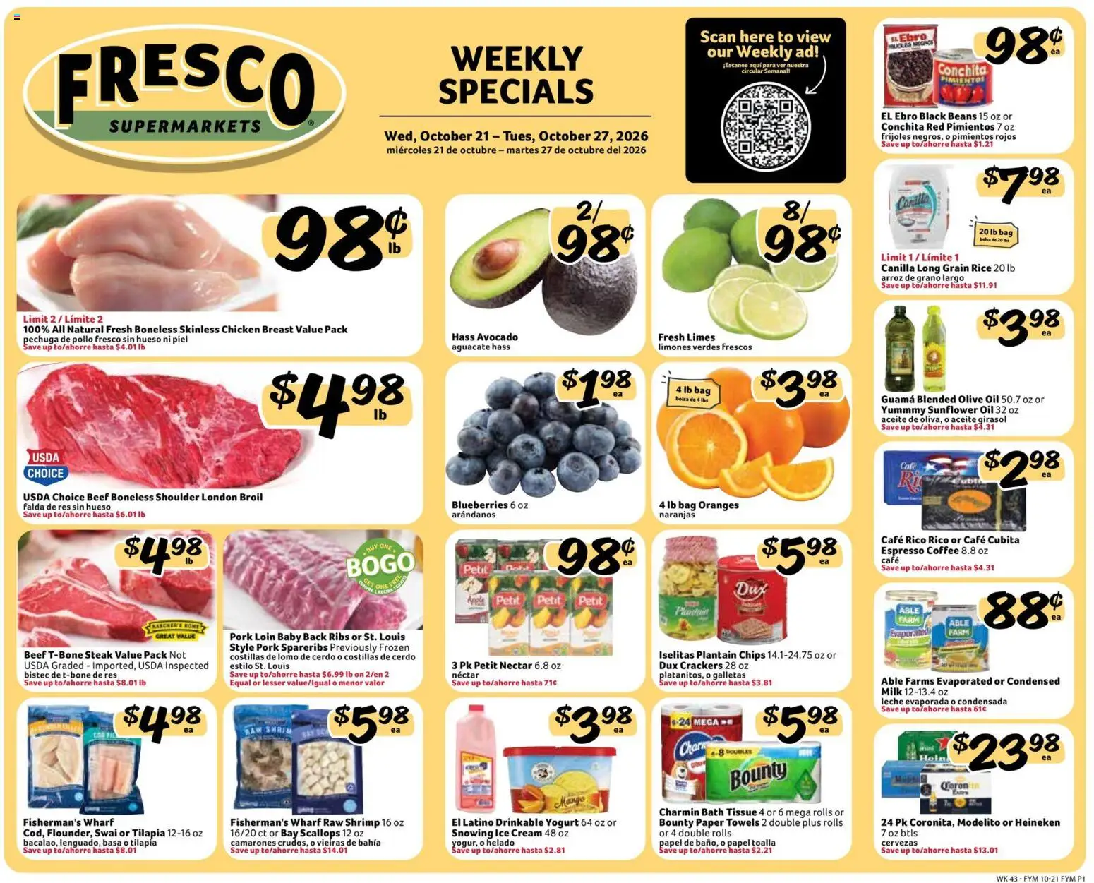 Fresco y Más Weekly Ad (10/21 - 10/27 2026)