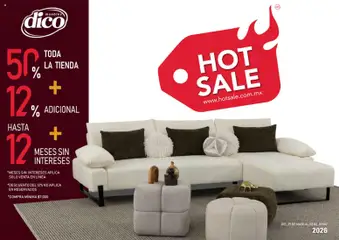 Vista previa de Muebles Dico - Hot Sale 2026 | Pacifico, nuevo folleto de la tienda, válido en México a partir del 25.05.2026