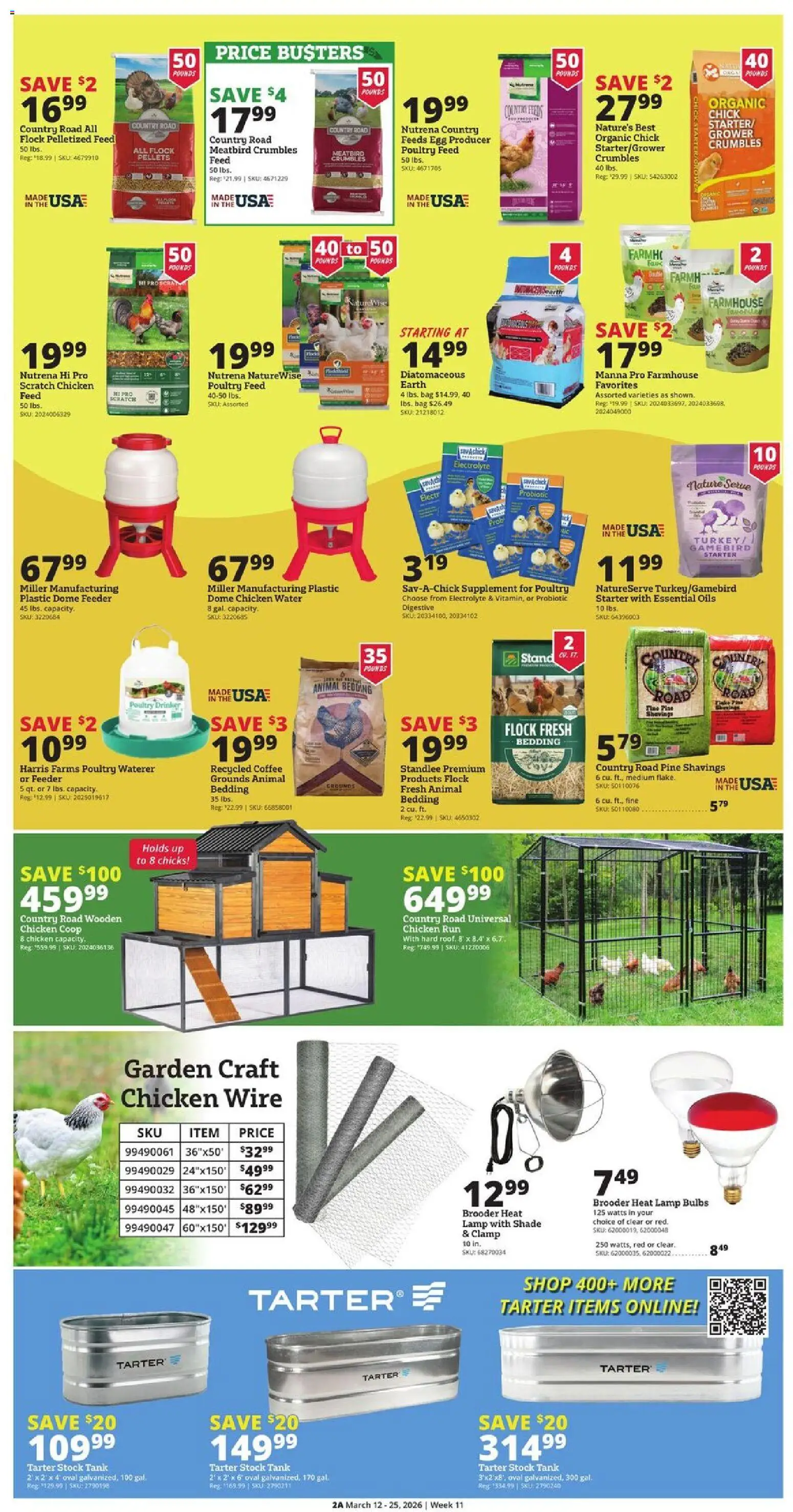Rural King Weekly Ad - valid from 12.03.2026 | Page: 2 | Products: Clamp, Wire, Coffee, Bag