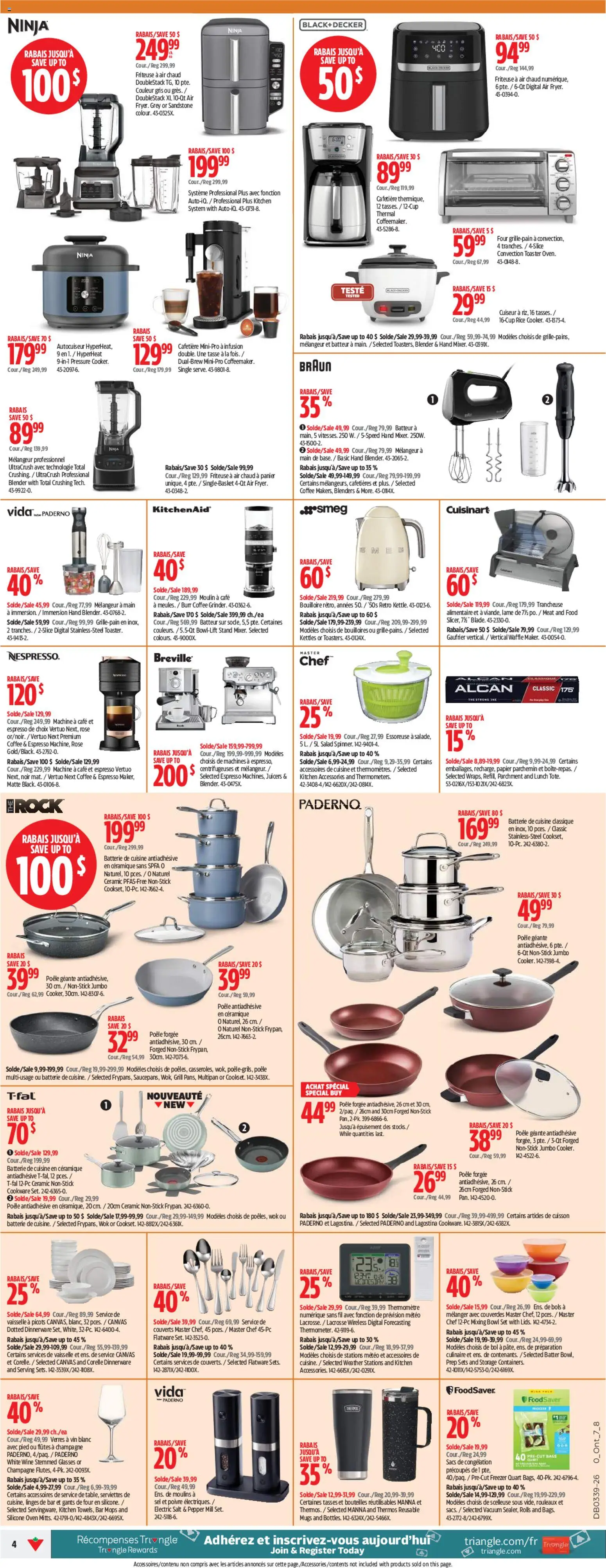 Canadian Tire flyer valid from Sep 24, 2026 | Page: 4 | Products: Pepper, Meat, Coffee, Wine