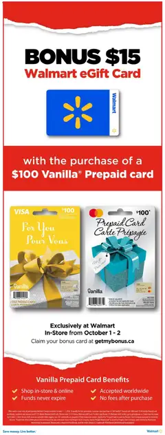 Preview of Walmart weekly flyer from shop Walmart valid from Oct 1, 2026 | Page: 22