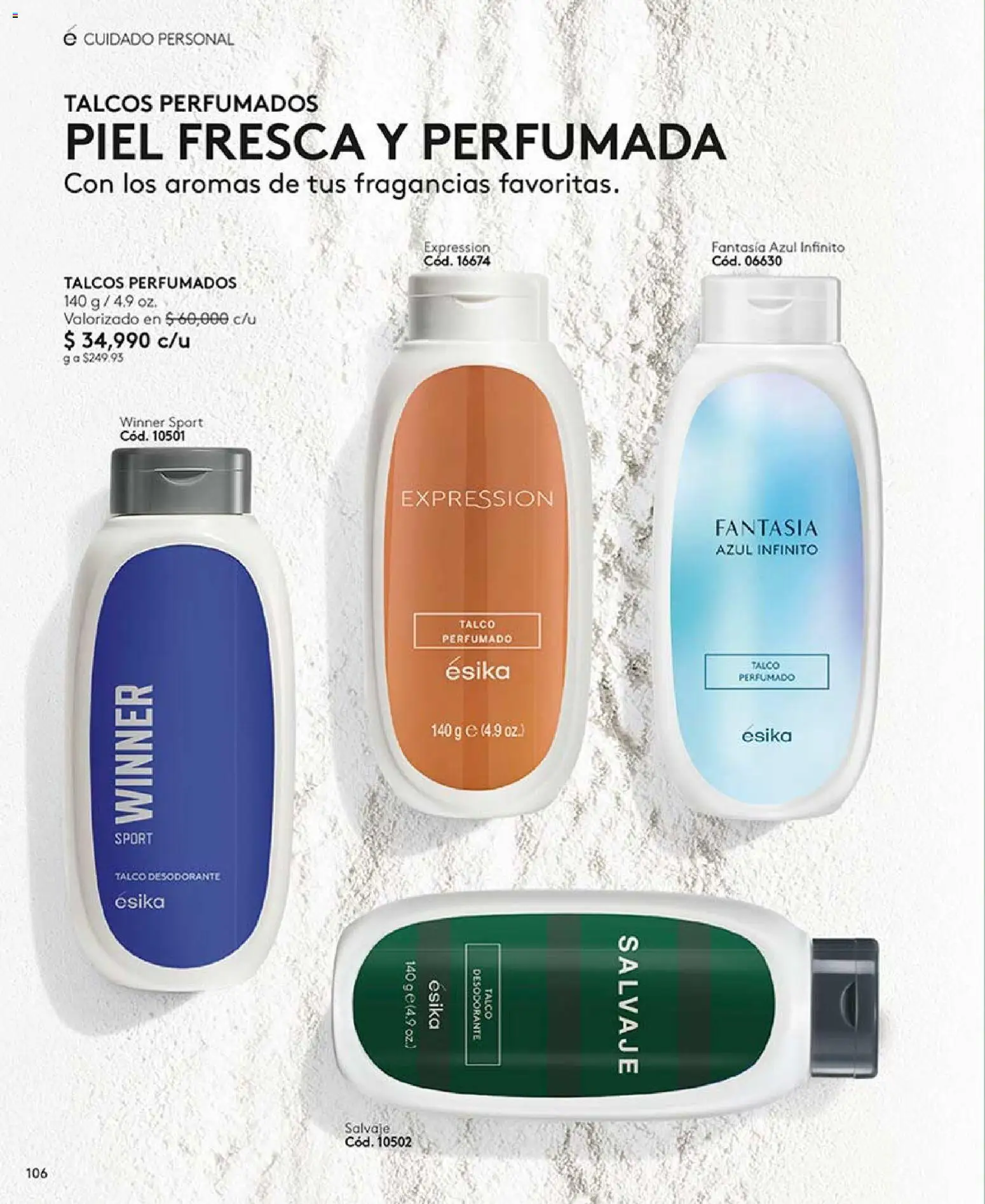 Ésika revista - valida desde el 24.04.2026 | Página: 106 | Productos: Desodorante