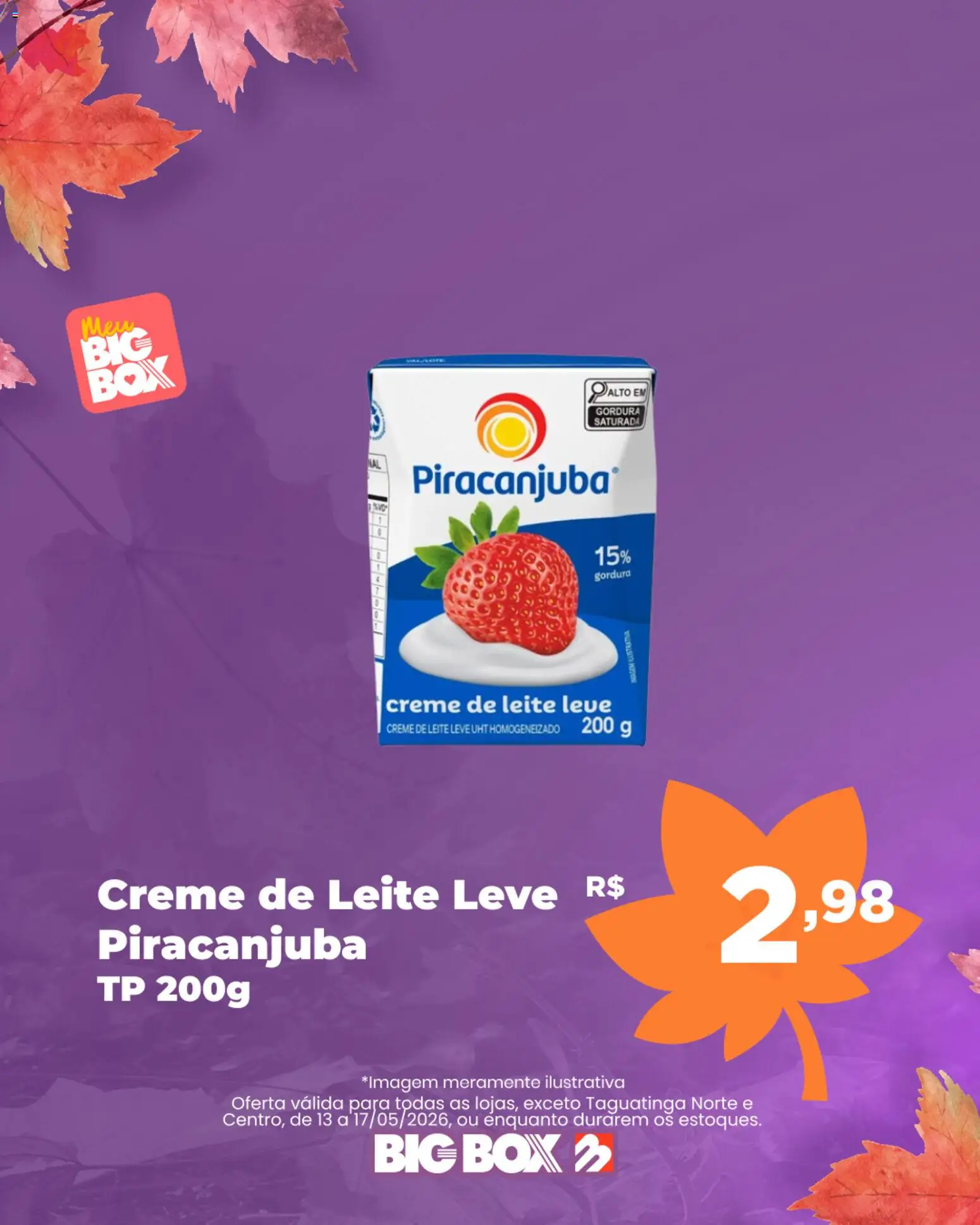 Big Box Folheto - válido de 13.05.2026 | Página: 7 | Produtos: Leite, Creme, Creme de leite