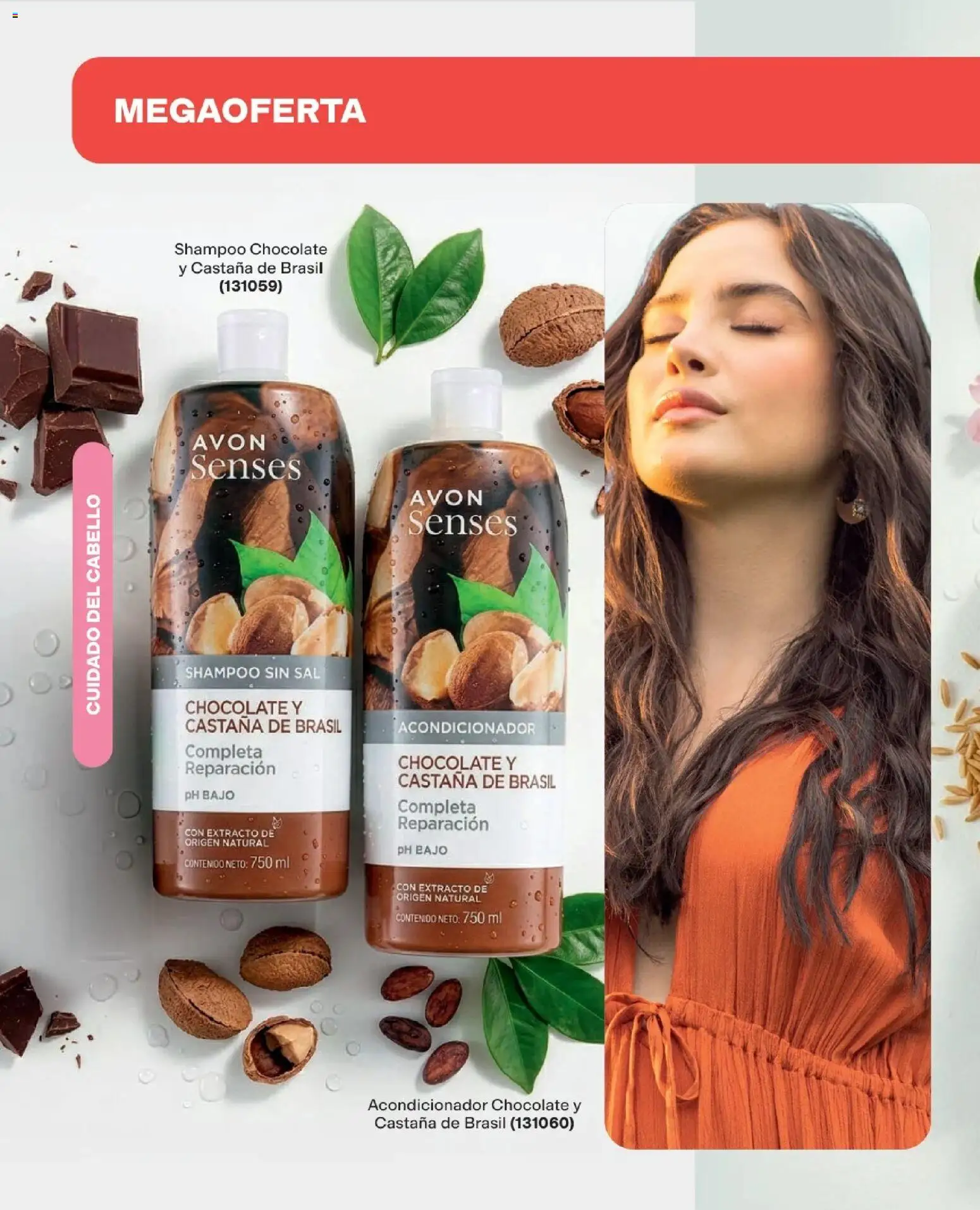 Avon revista - valida desde el 01.08.2026 | Página: 190 | Productos: Sal, Shampoo, Acondicionador, Chocolate