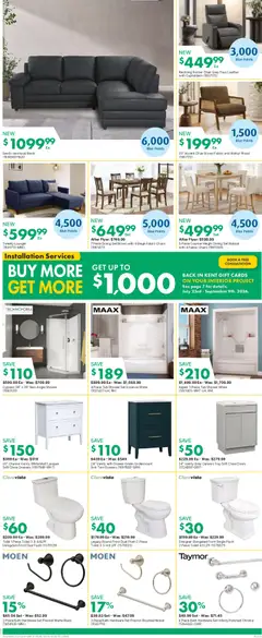 Preview of Kent weekly flyer / circulaire from shop Kent valid from Aug 20, 2026 | Page: 5 | Products: Dining set, Chair, Bath, Chairs