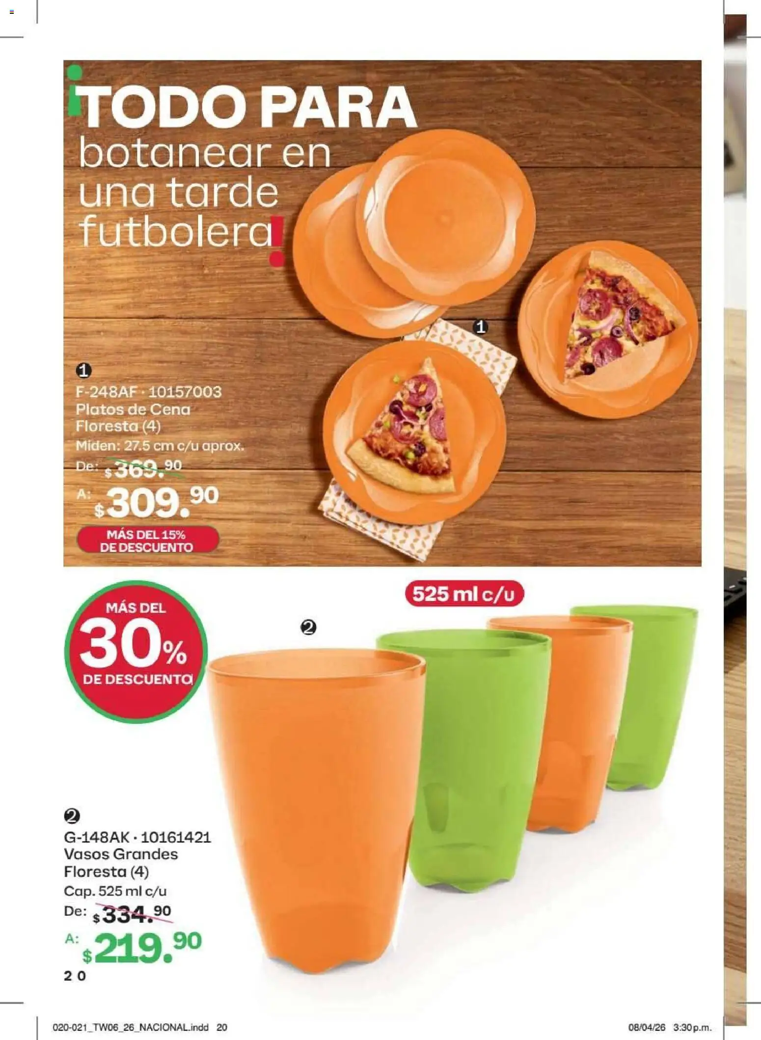 Nuevas ofertas de Tupperware válidas en toda la República Mexicana desde el 18/05/2026. ¡Encuentra las mejores ofertas en Tupperware catálogo! | Página: 20 | Productos: Vasos