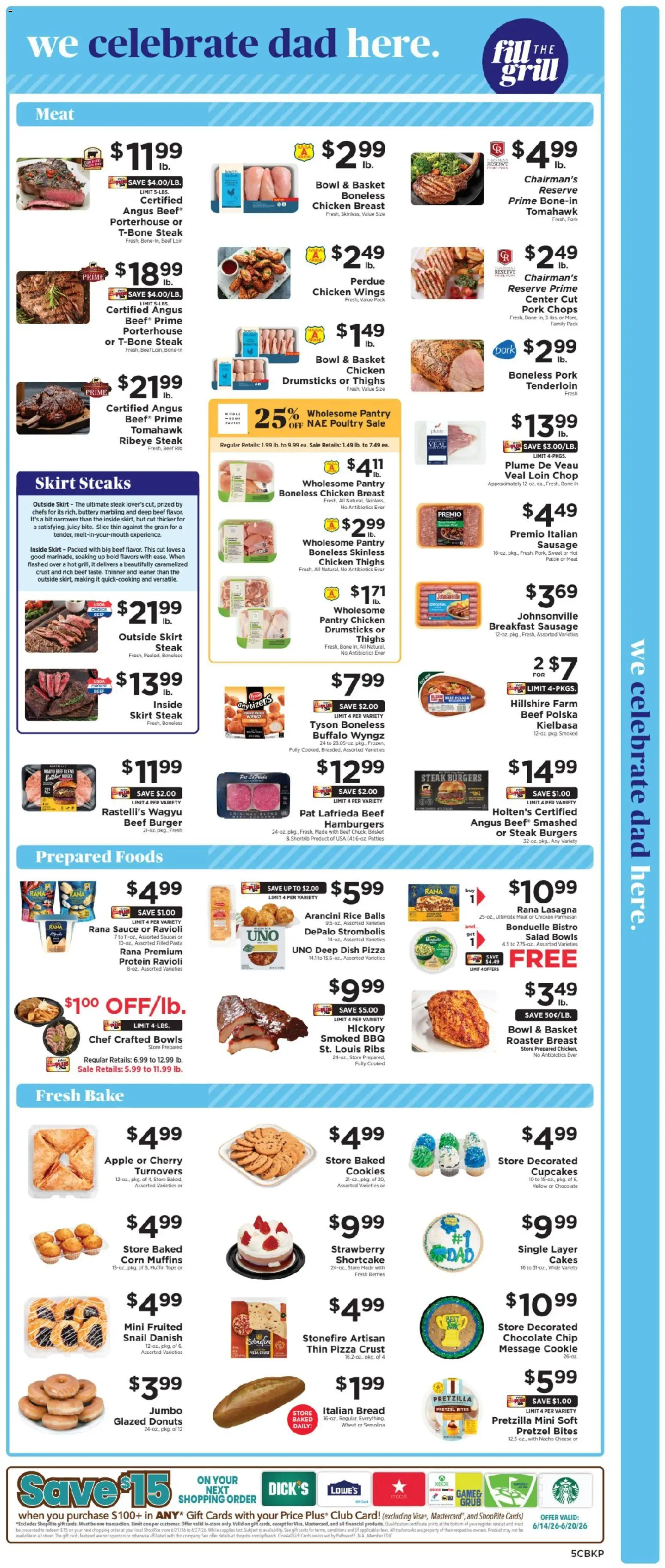 ShopRite Weekly Ad - valid from 14.06.2026 | Page: 6 | Products: Berries, Beef, Beet, Grill