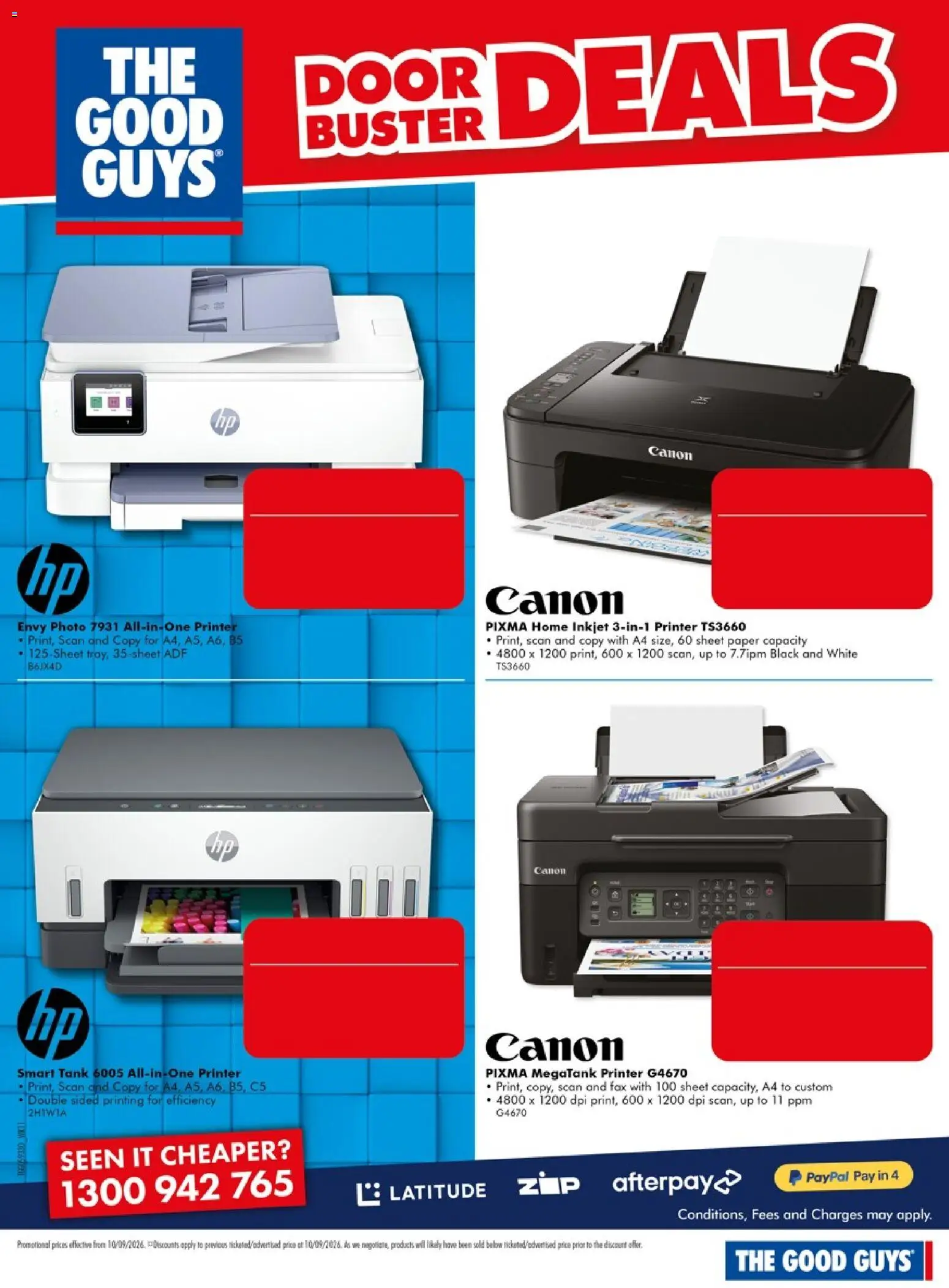 The Good Guys catalogue - valid from 10/09/2026 | Page: 18 | Products: Door, Printer, Fax