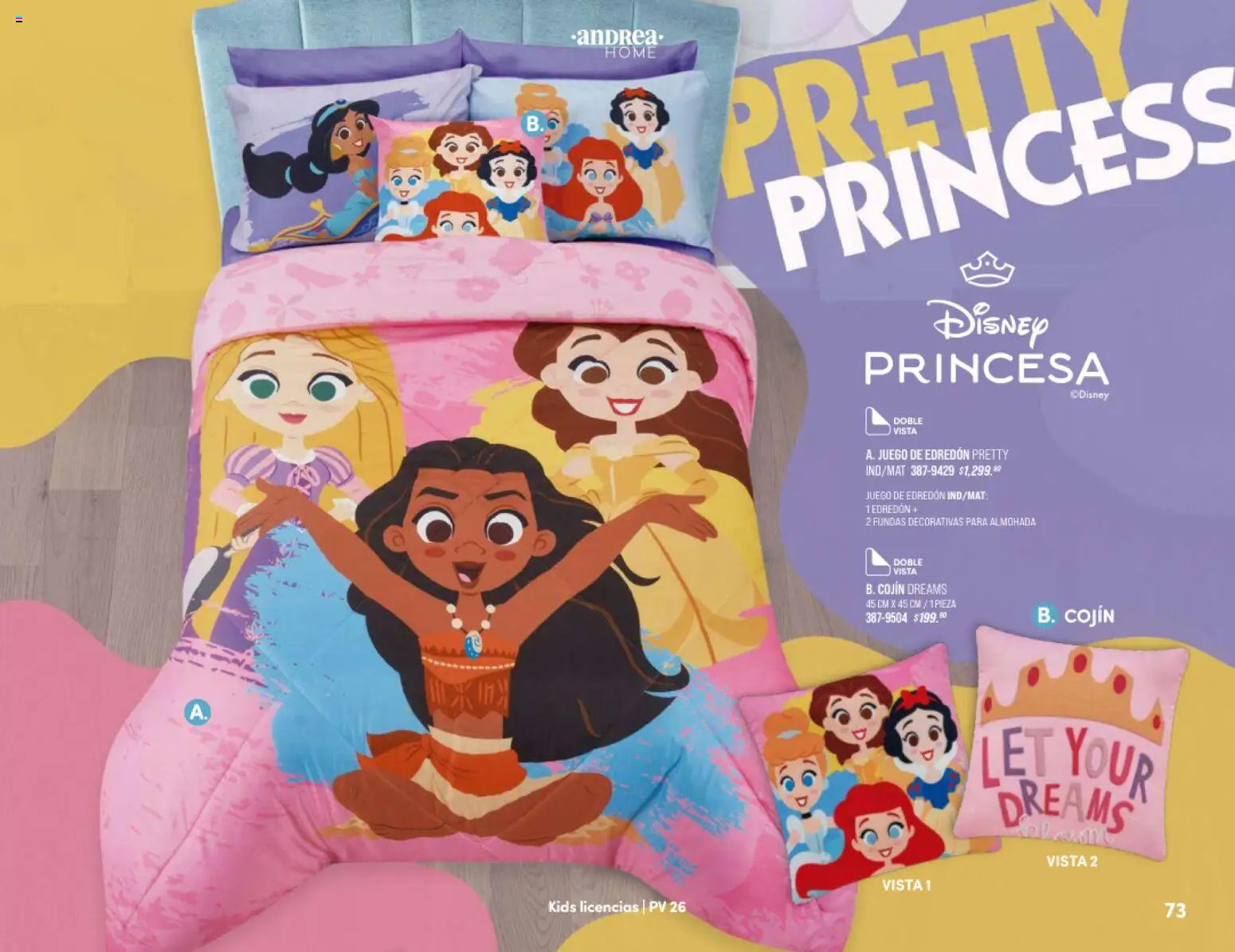 Nuevas ofertas de Andrea válidas en toda la República Mexicana desde el 25/01/2026. ¡Encuentra las mejores ofertas en Andrea catálogo Home! | Página: 73 | Productos: Juego, Almohada