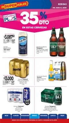 Vista previa La Anonima catálogo válido desde el 10/09/2026 | Página: 19 | Productos: Cerveza sin alcohol, Bebidas, Cerveza, Alcohol