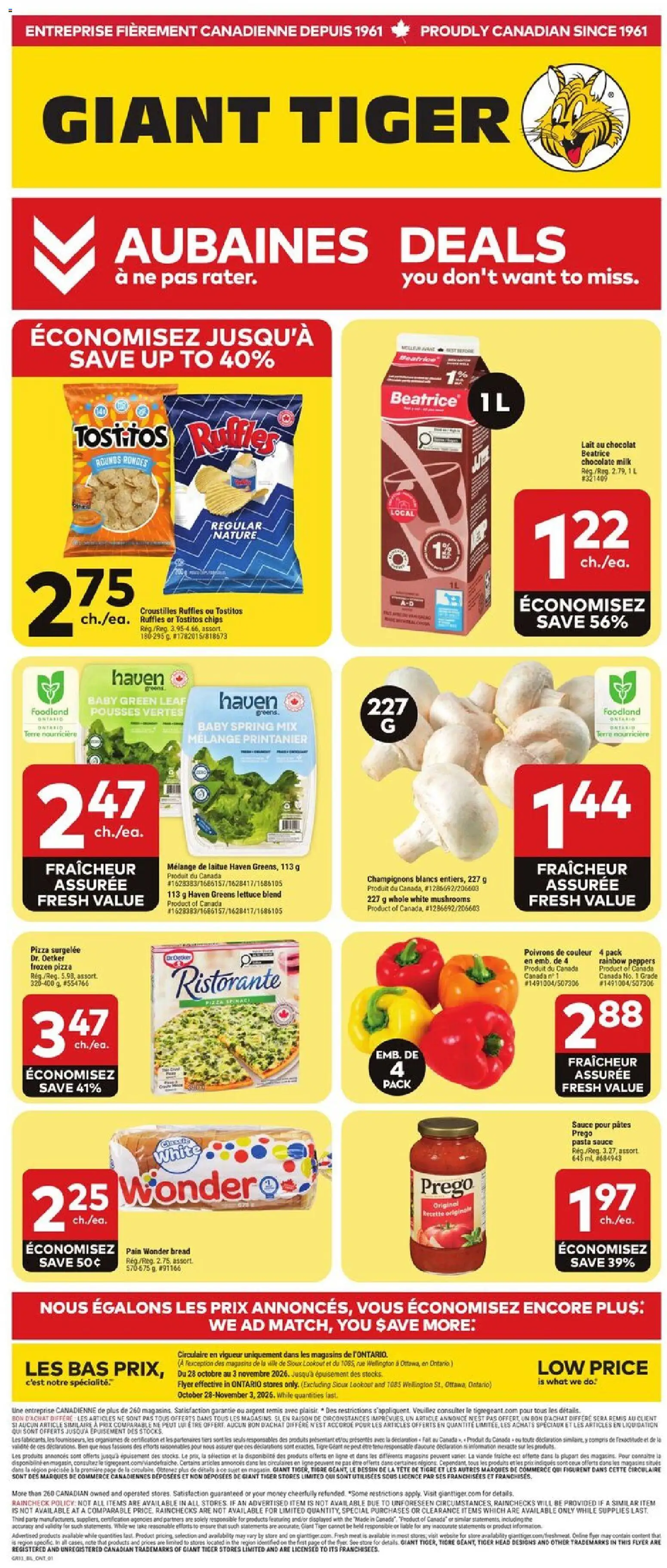 Giant Tiger flyer valid from Oct 28, 2026 | Page: 1
