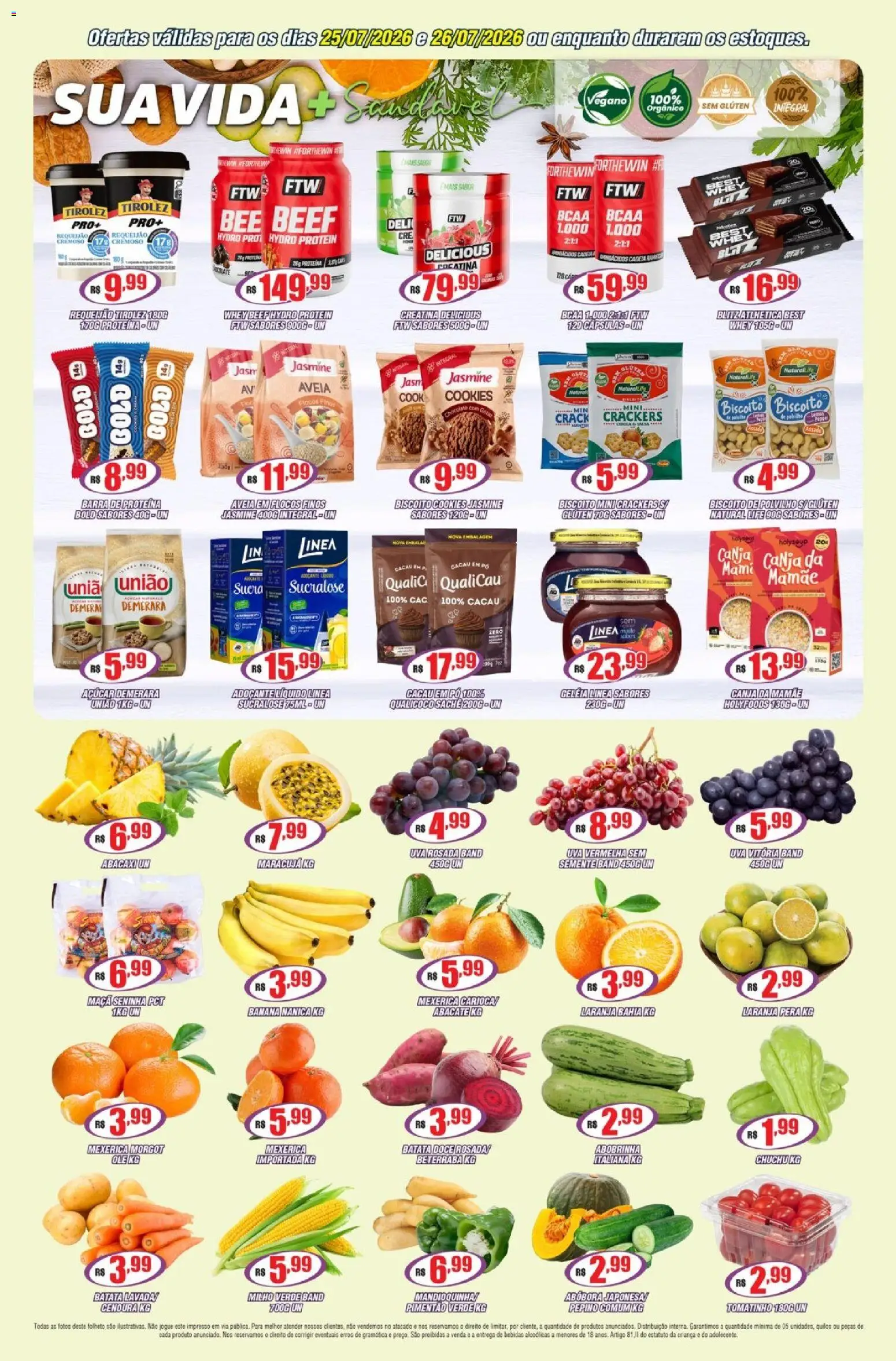 Violeta Supermercados Folheto - válido de 25/07/2026 | Página: 4 | Produtos: Creatina, Beterraba, Pó, Milho verde
