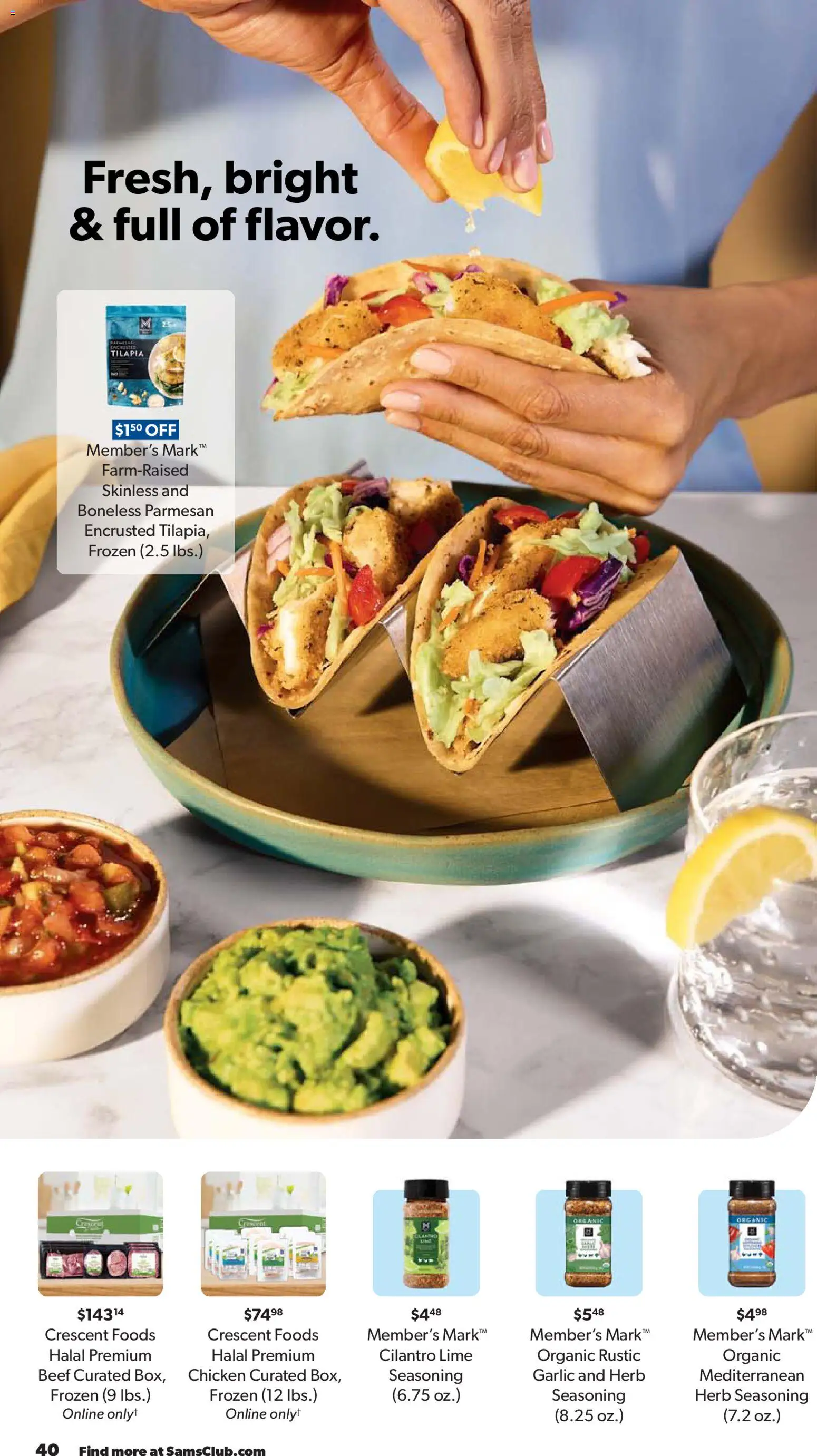 Sam's Club Instant Savings Book March - valid from 18.03.2026 | Page: 40 | Products: Beef, Garlic, Lime