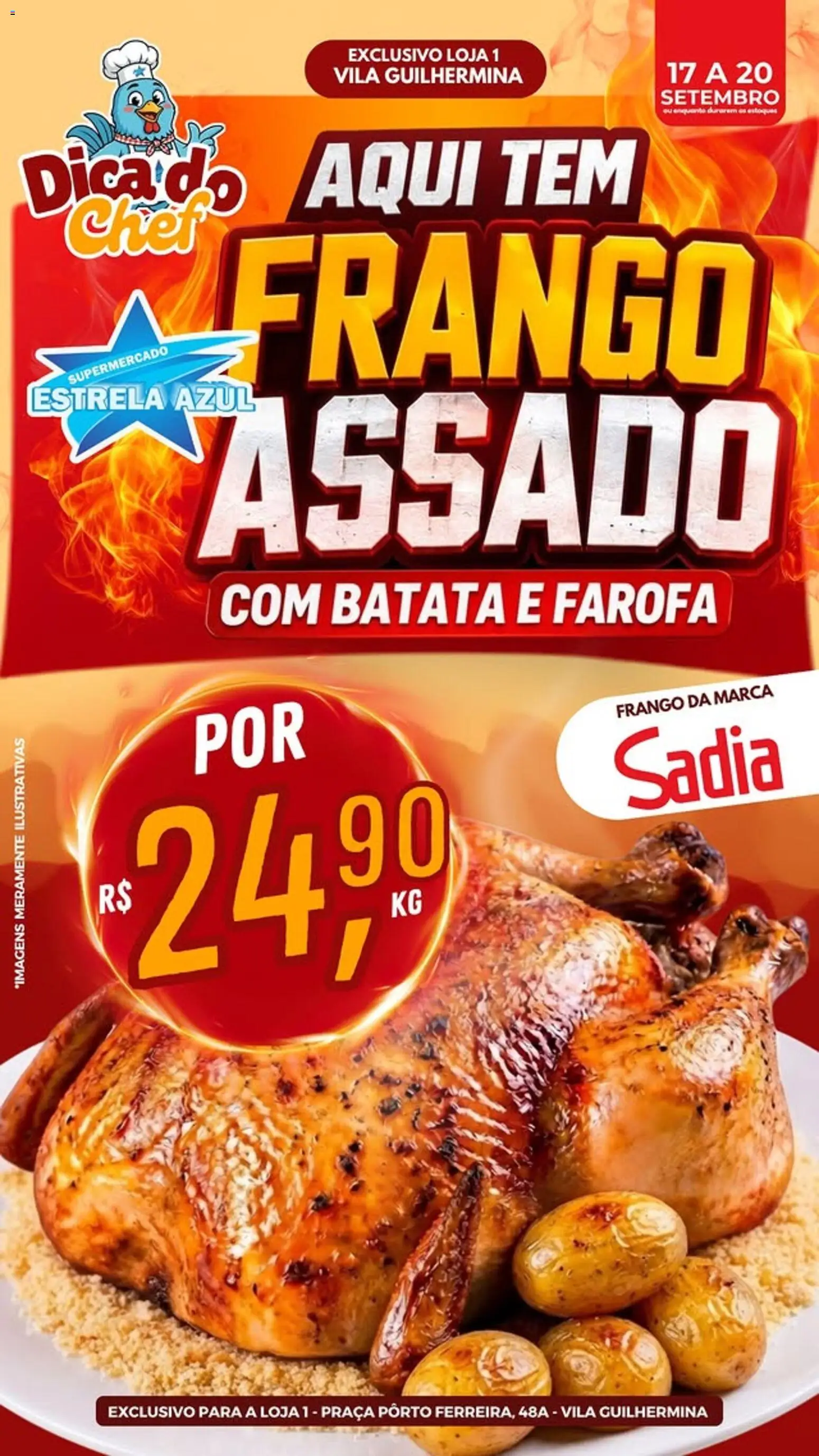 Estrela Azul Folheto - válido de 17/09/2026 | Página: 1 | Produtos: Batata, Frango, Farofa