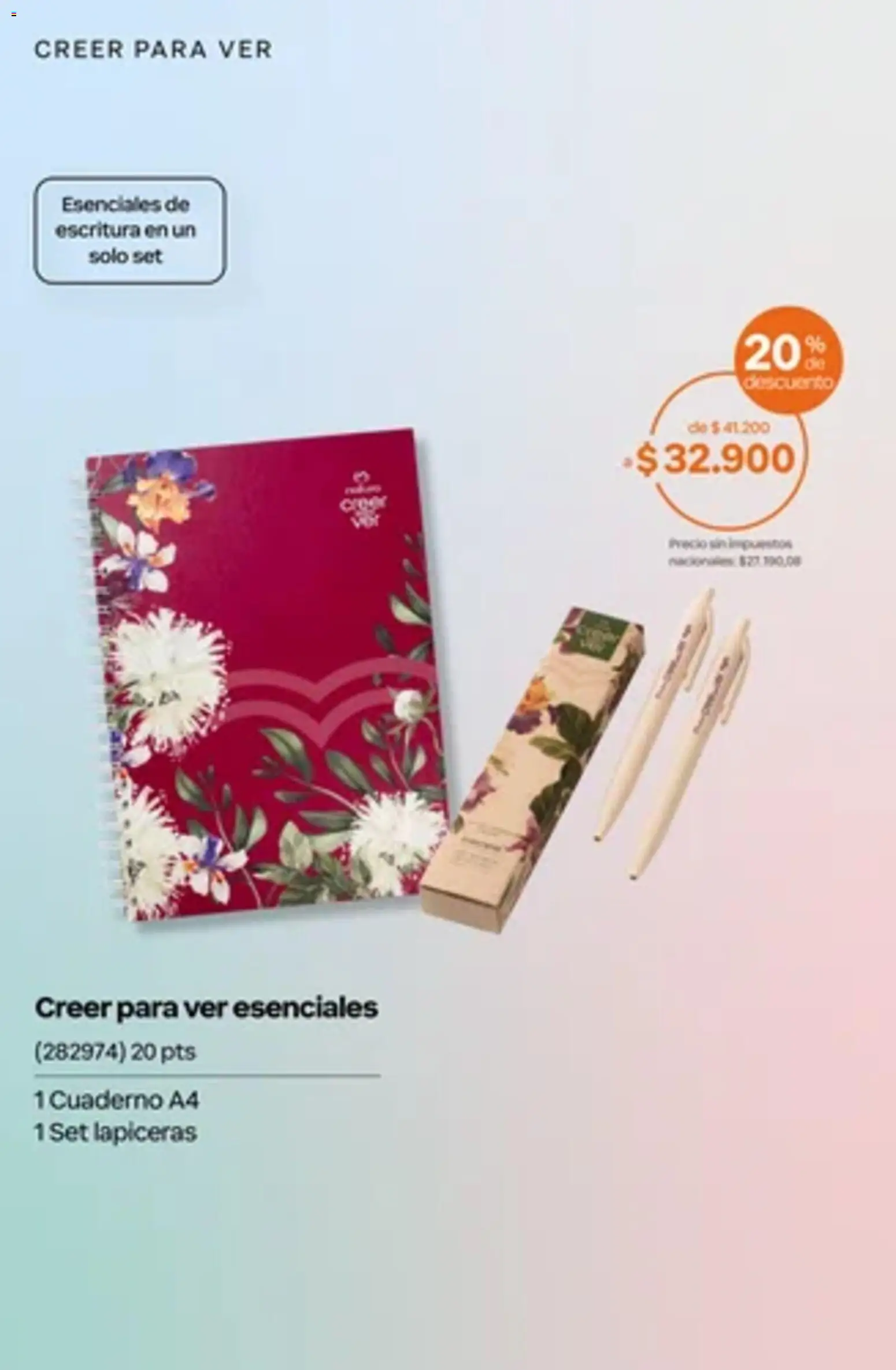 Catálogo Natura Ciclo 14 │ válido desde el 01/10/2026 | Página: 41 | Productos: Cuaderno