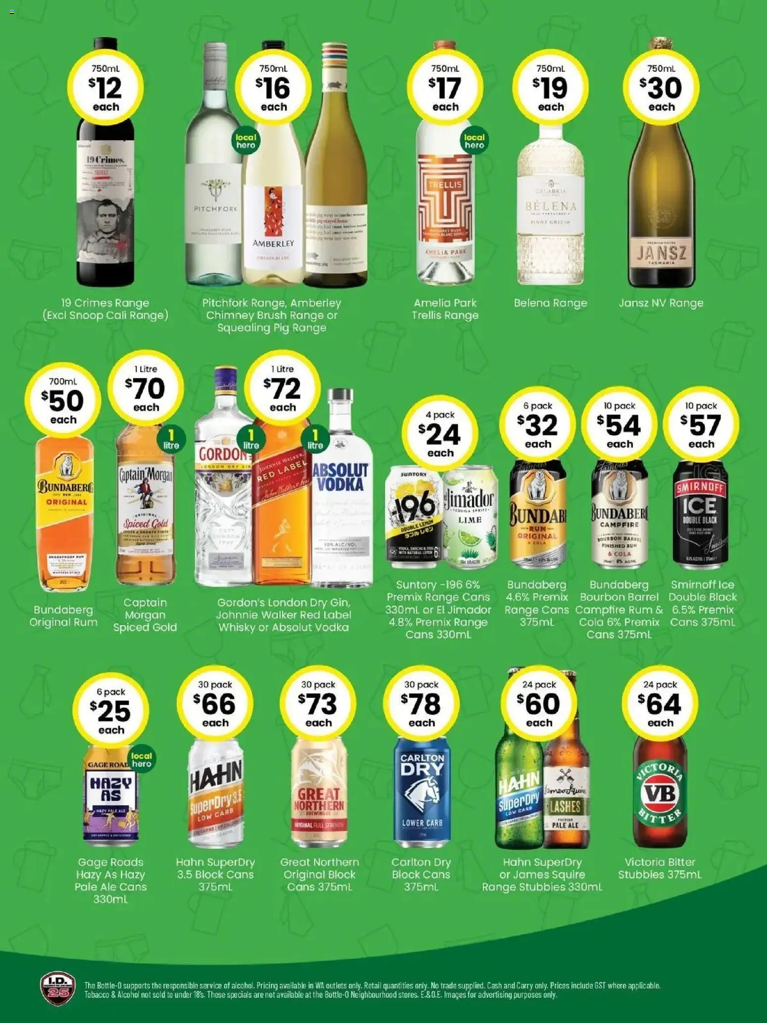 The Bottle-O - Good Value Booze, For Good Value Dads. 17/08 - 17/08/2026 > weekly / monthly specials | Page: 2 | Products: Gin, Vodka, Rum, Lime