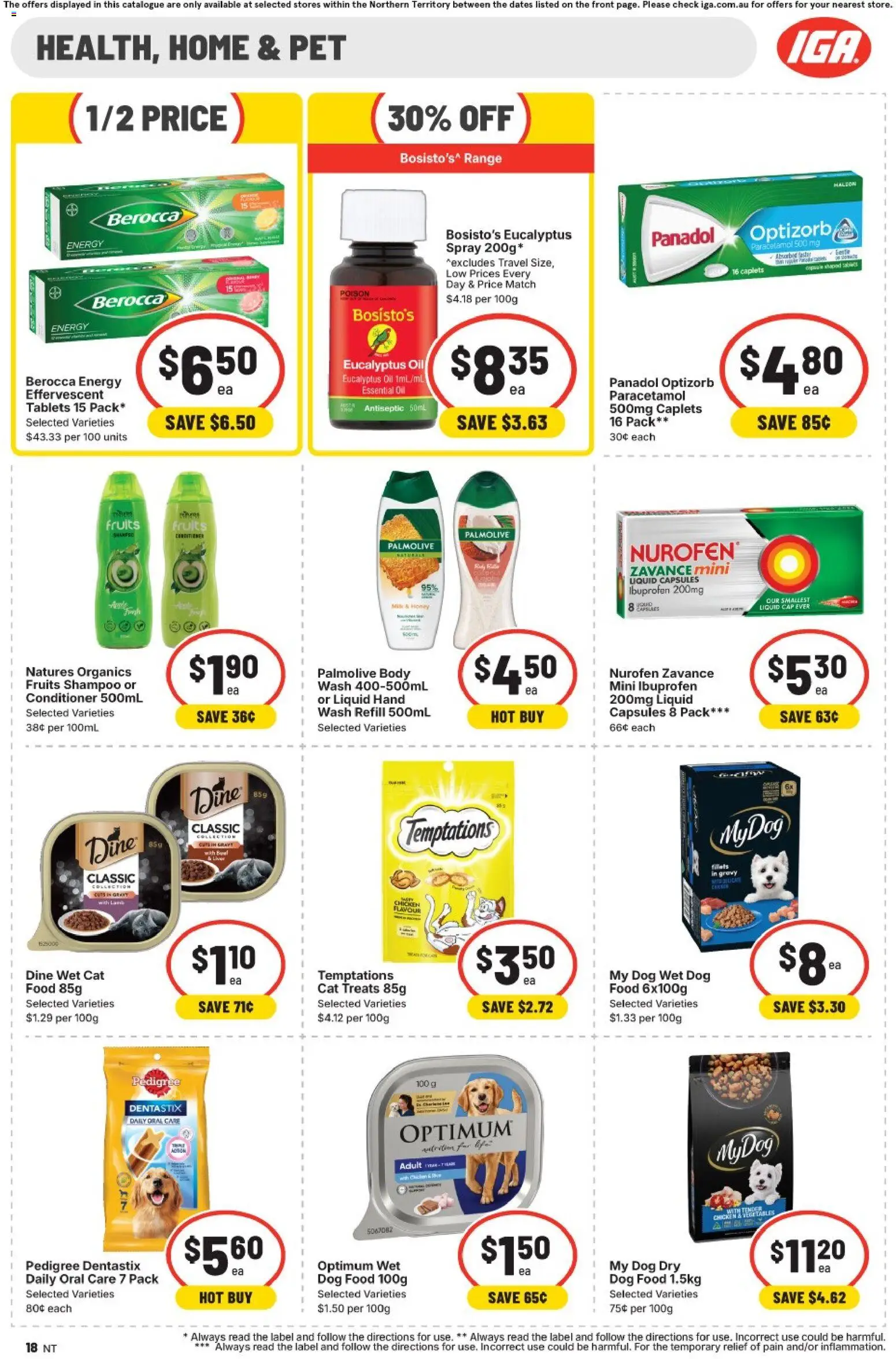 IGA catalogue - valid from 22/07/2026 | Page: 14 | Products: Conditioner, Oil, Dog food, Vegetables