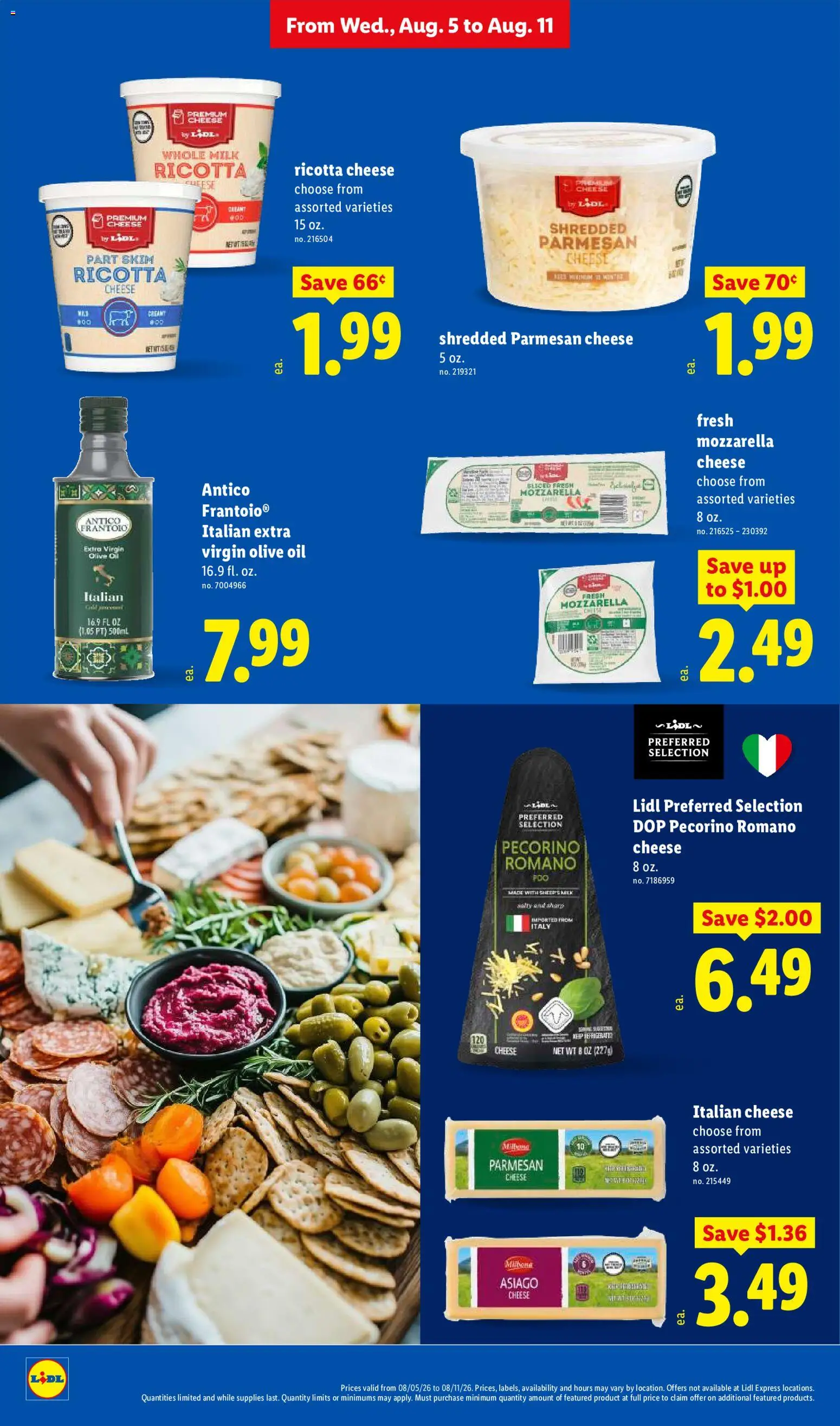 Lidl Weekly Ad - valid from 08/05/2026 | Page: 16 | Products: Milk, Cheese, Oil