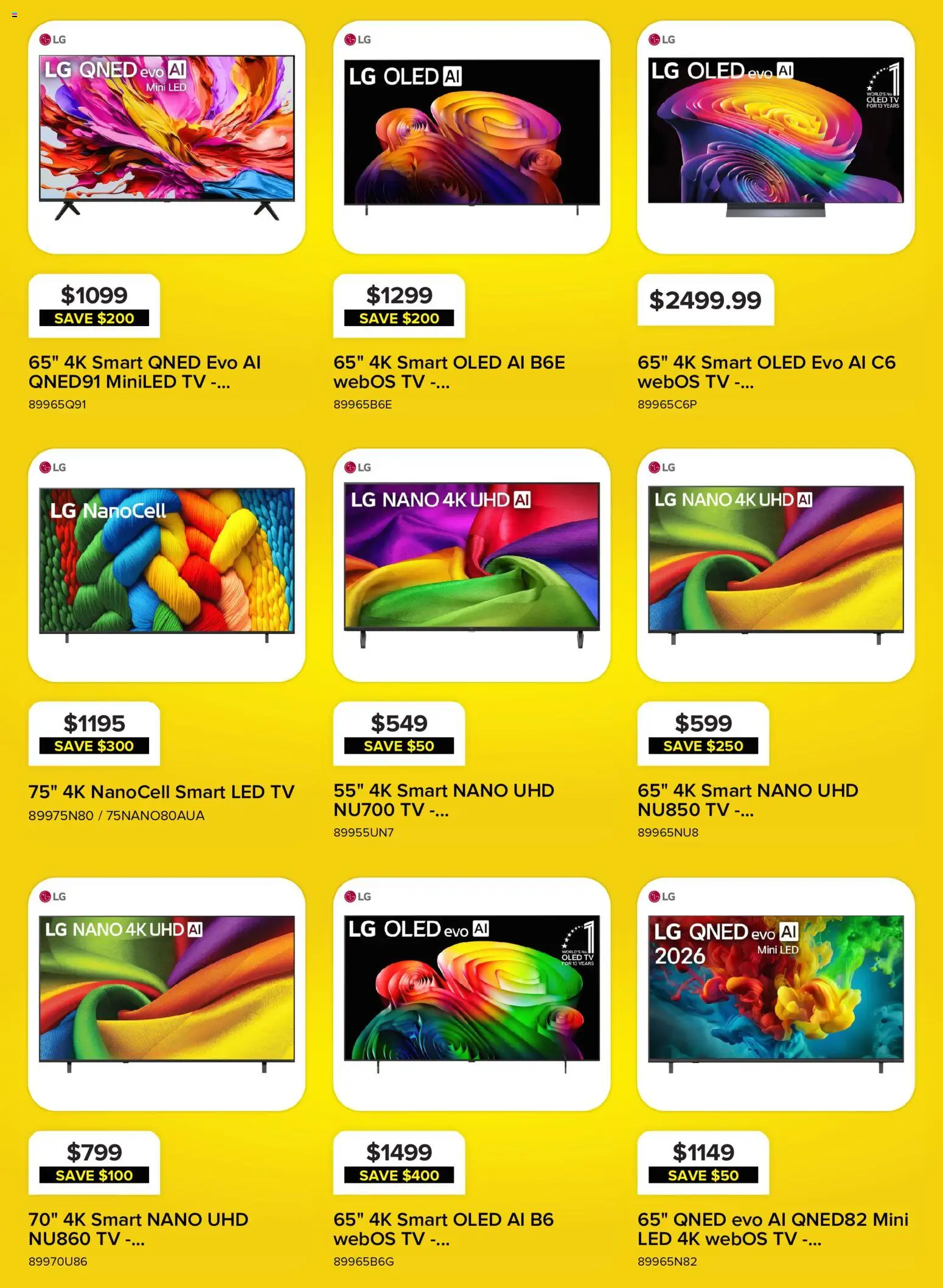 Leon's flyer valid from Oct 1, 2026 | Page: 5 | Products: Tv